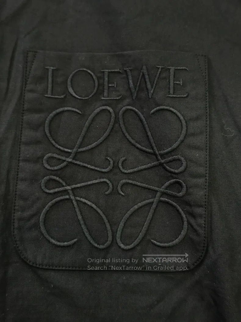 Loewe Loewe size 37 Anagram black long sleeve shirt Size US XXS / EU 40 - 3 Thumbnail