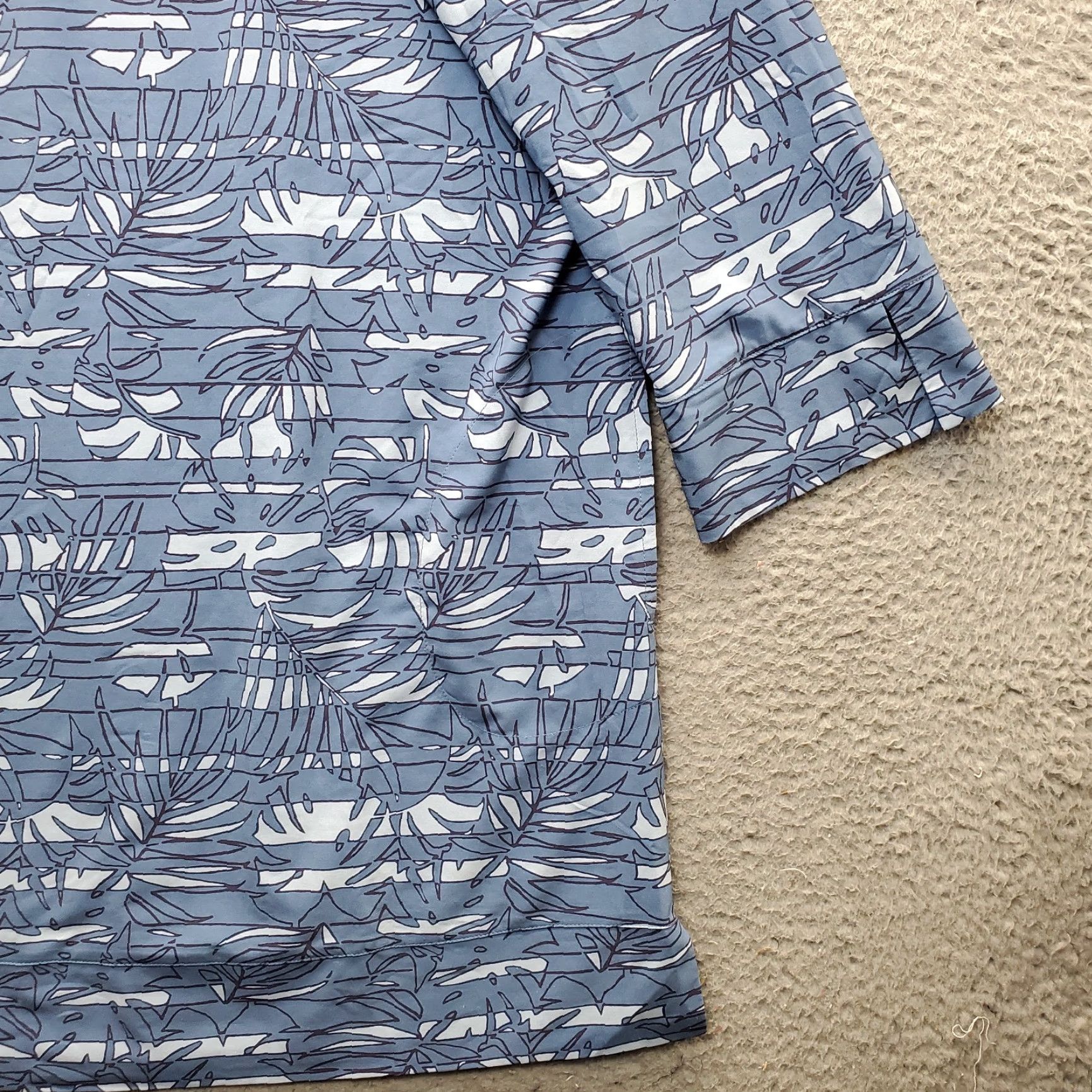 Vintage L.L. Bean Tunic Dress Womens Large Multi Tropical Leaf V Neck Side Slit Midi Dress Size L / US 10 / IT 46 - 7 Thumbnail