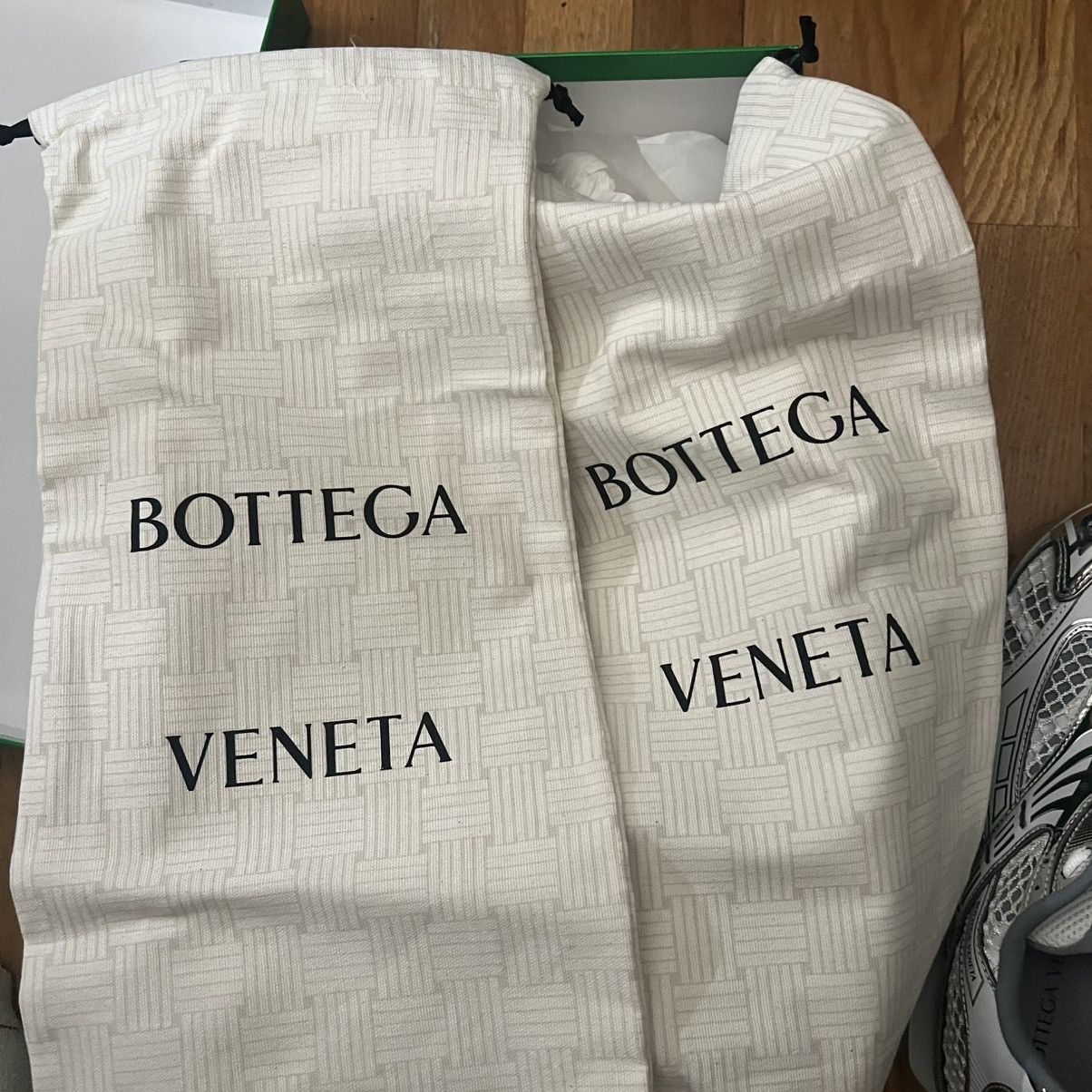Bottega Veneta Bottega Veneta Orbit Sneaker White/silver Size US 13 / EU 46 - 10 Thumbnail