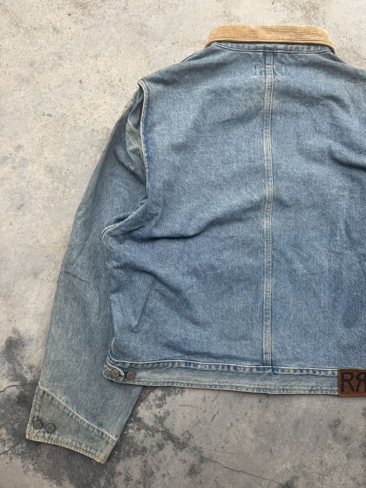 RRL Ralph Lauren × Ralph Lauren × Vintage Vintage RRL corduroy collar denim jacket ralph lauren Size US XL / EU 56 / 4 - 17 Thumbnail