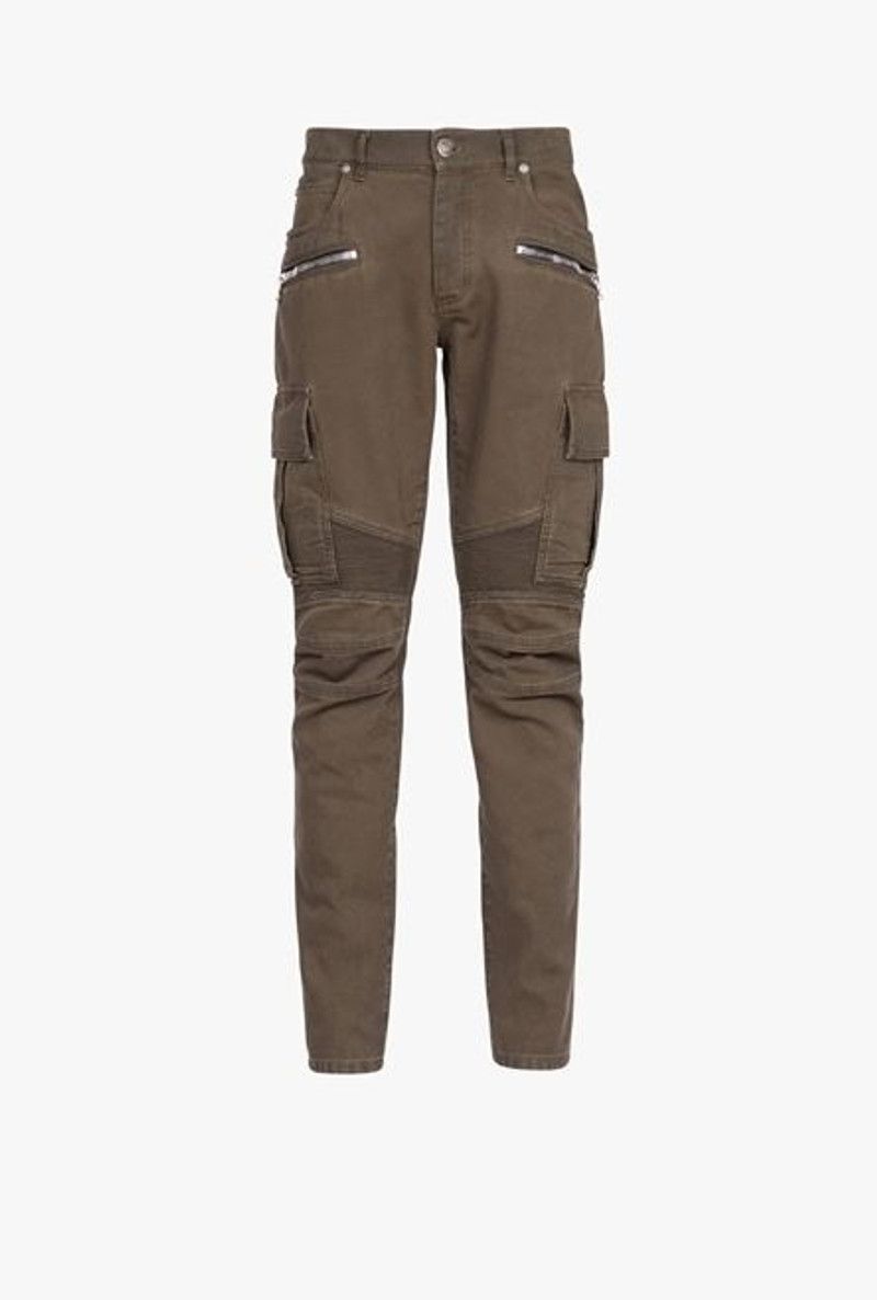 Balmain o1y0426 Cargo Pant in Dark Brown Size US 28 / EU 44 - 1 Thumbnail