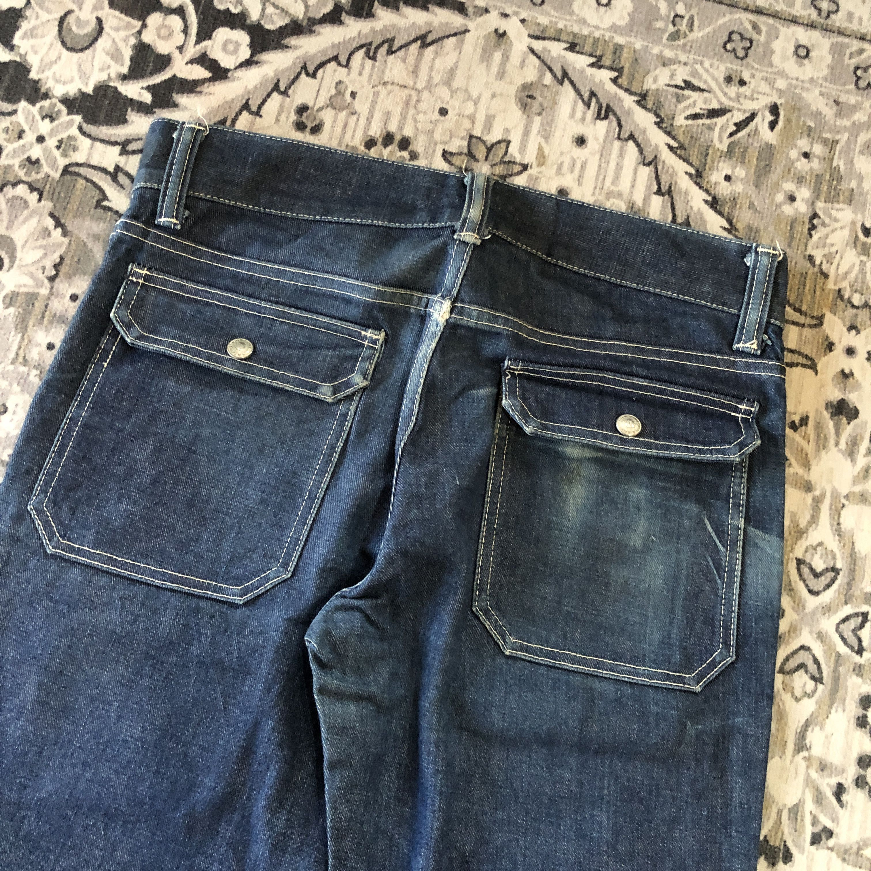 If Six Was Nine DELAY Win & Sons Bush Pants Flared Bootcut Size US 31 - 7 Thumbnail