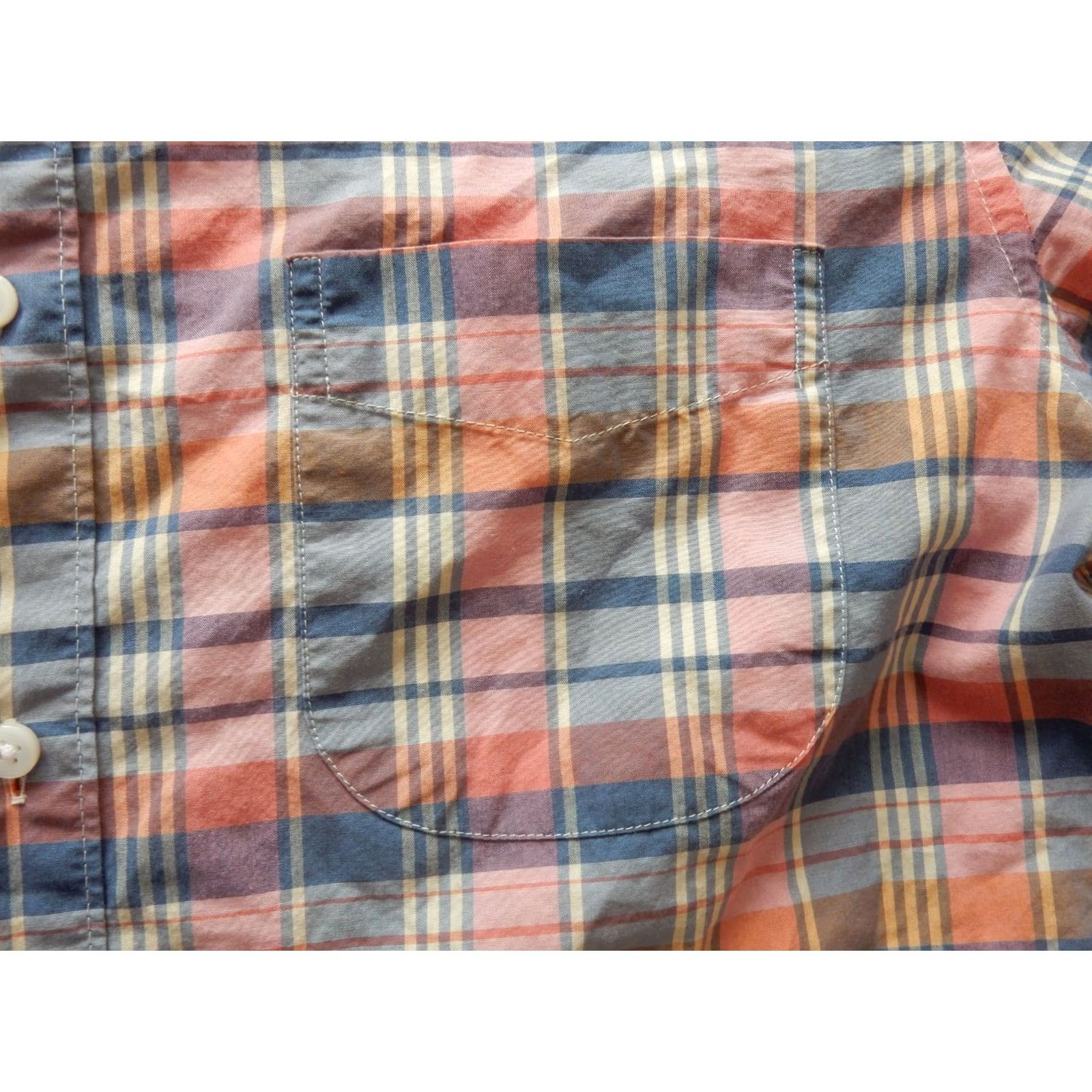 J.Crew J.CREW Men Button-Up Shirt Plaid Slim M Pink Long Sleeve Button Front Shirt Mens Size US M / EU 48-50 / 2 - 4 Thumbnail