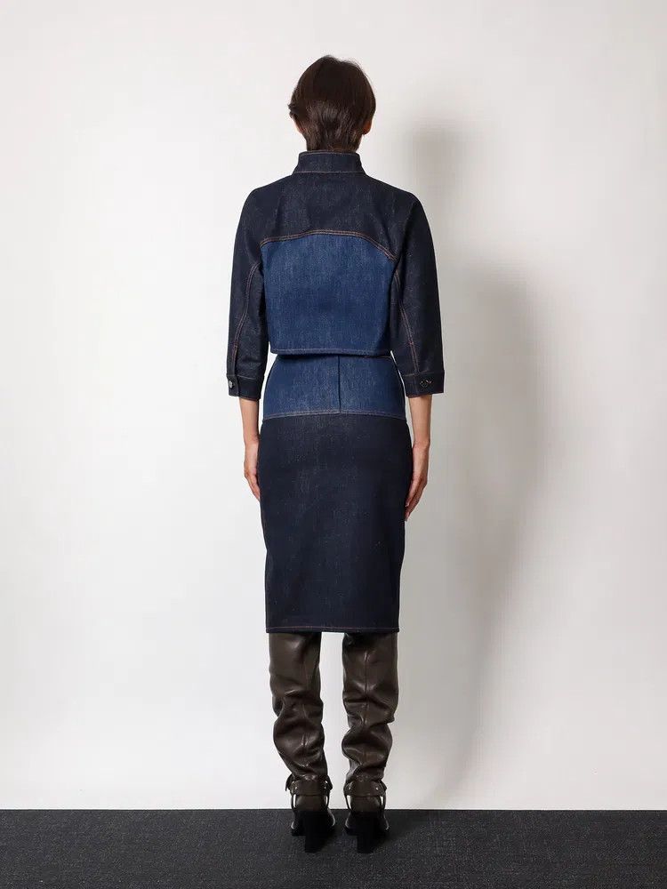 Fendi o1s1wg110825 Jeans Skirt in Blue Size 26" / US 2 / IT 38 - 4 Thumbnail