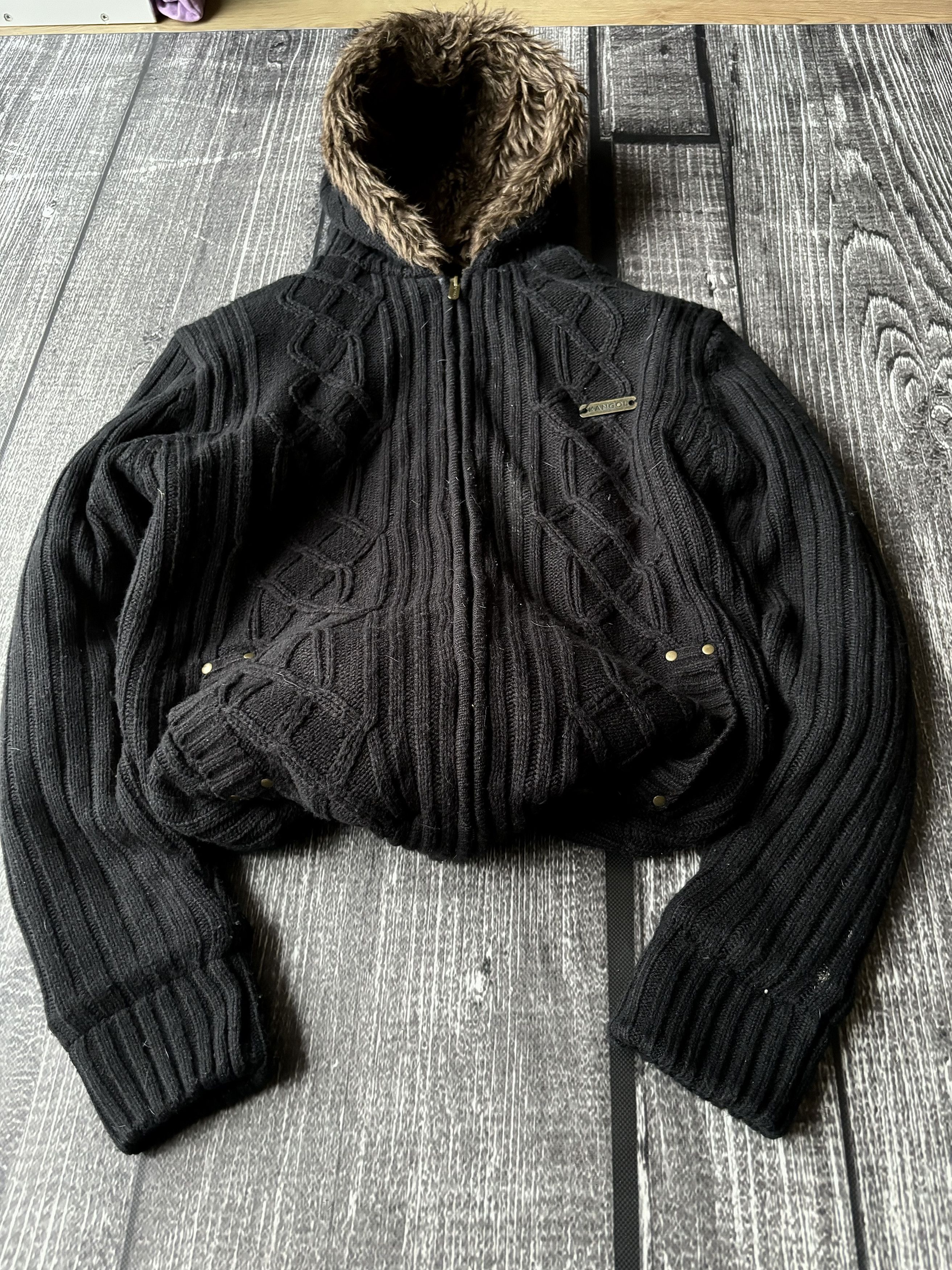 Hysteric Glamour × Japanese Brand × Yohji Yamamoto VTG Japanese If Six Was Nine Style Mohair Fur Hoodie 90s Size US L / EU 52-54 / 3 - 1 Thumbnail