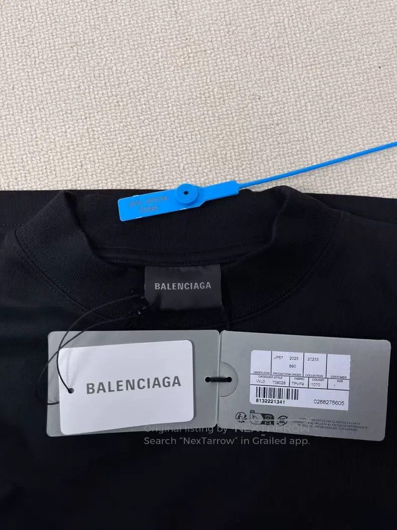 Balenciaga Balenciaga Reversed Embroidered Logo Short Sleeve T-Shirt Size US S / EU 44-46 / 1 - 3 Thumbnail