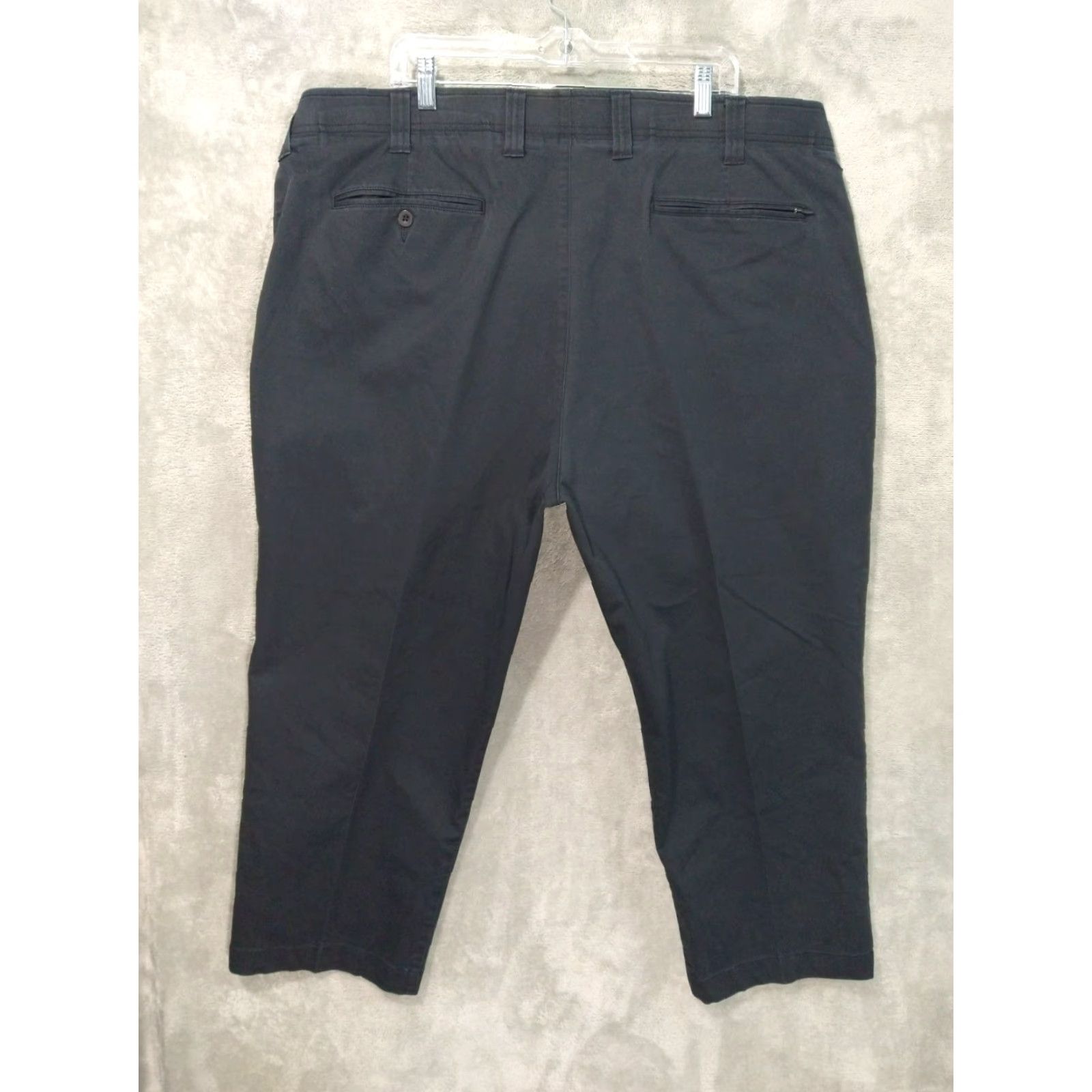 Vintage Oak Hill Pants Mens 48x28 Blue Chino Tech Straight Fit Flat Front High Rise Size US 32 / EU 48 - 2 Thumbnail