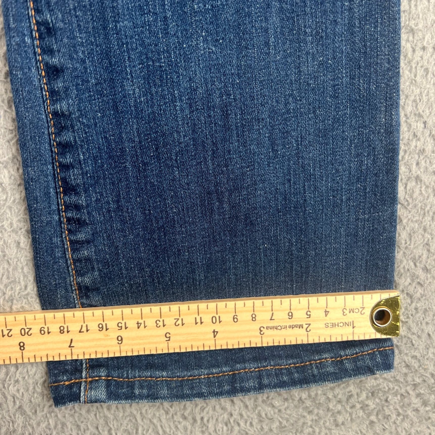 Vintage VINTAGE BIG STAR Women’s Skinny Flare Jeans Size 28 Medium Wash Blue Embroidered Stars Size 28" / US 6 / IT 42 - 2 Thumbnail