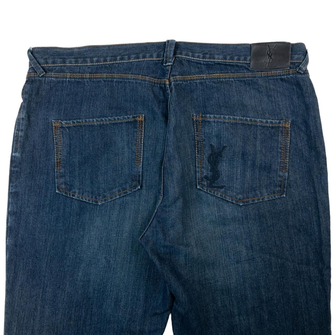 Yves Saint Laurent Vintage YSL Embroidered Denim Jeans Size W41 Size US 41 - 1 Thumbnail