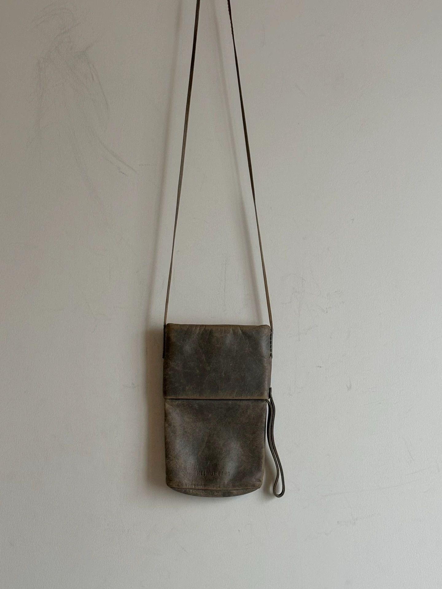 Helmut Lang Helmut Lang 00s Distressed Sheepskin Mini Crossbody Bag Size ONE SIZE - 4 Thumbnail