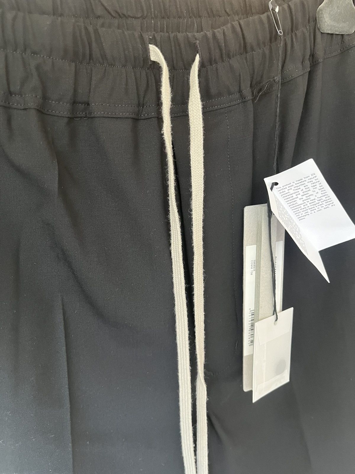 Rick Owens Rick Owens FW23 Luxor Drawstring Wool Pants – New with Tags Size US 31 - 4 Thumbnail