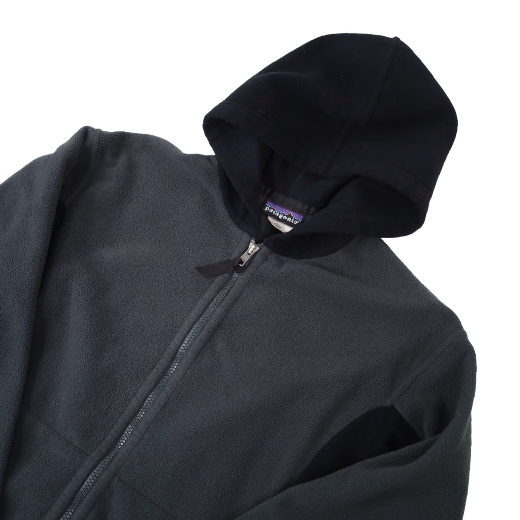Patagonia VINTAGE Patagonia Rhythm Fleece Hoodie Womens Large Gray Hooded Full Zip Size L / US 10 / IT 46 - 2 Thumbnail