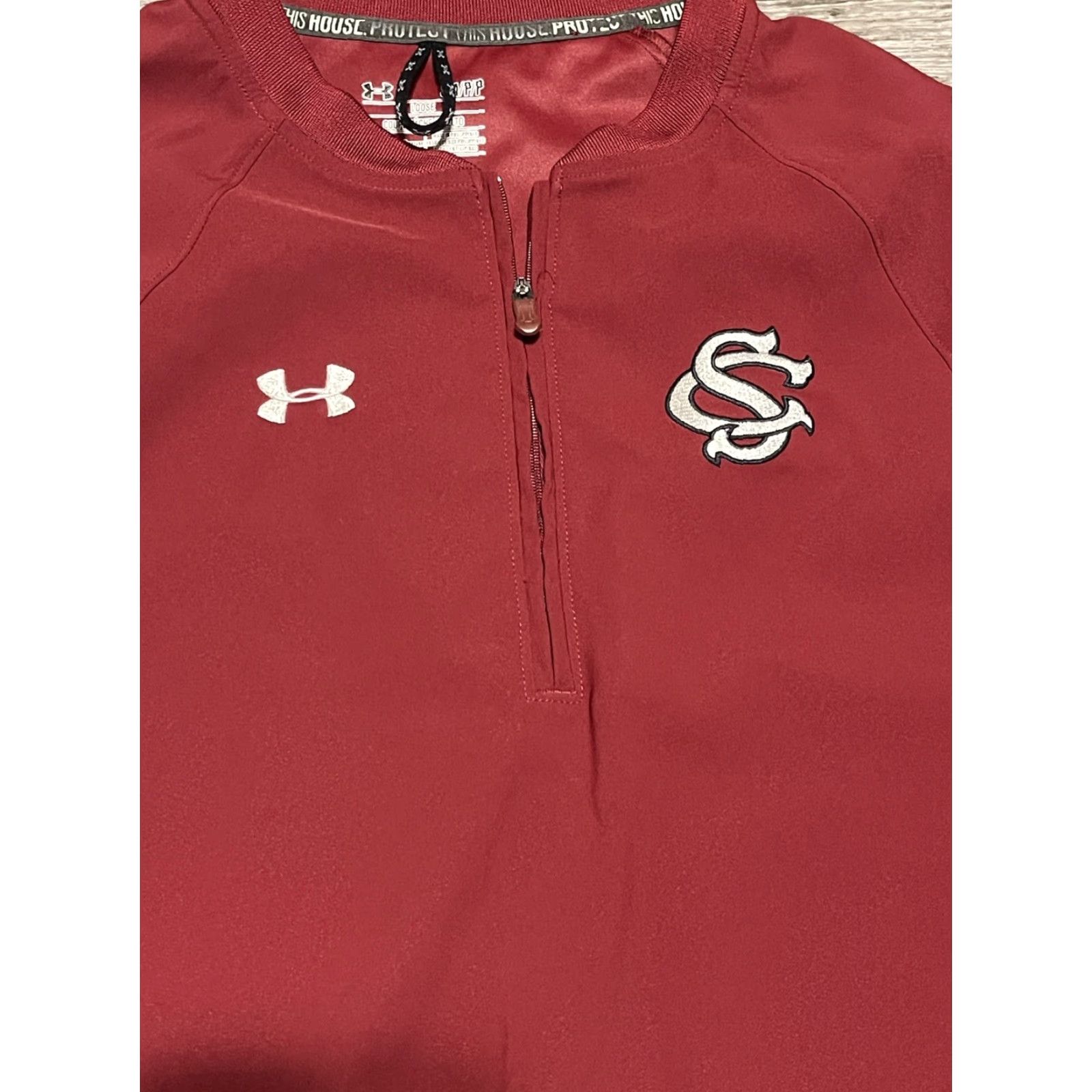 Under Armour Under Armour All Seasons Gear 1/4 Zip Loose Pullover Jacket Men Small Red Size US S / EU 44-46 / 1 - 3 Thumbnail