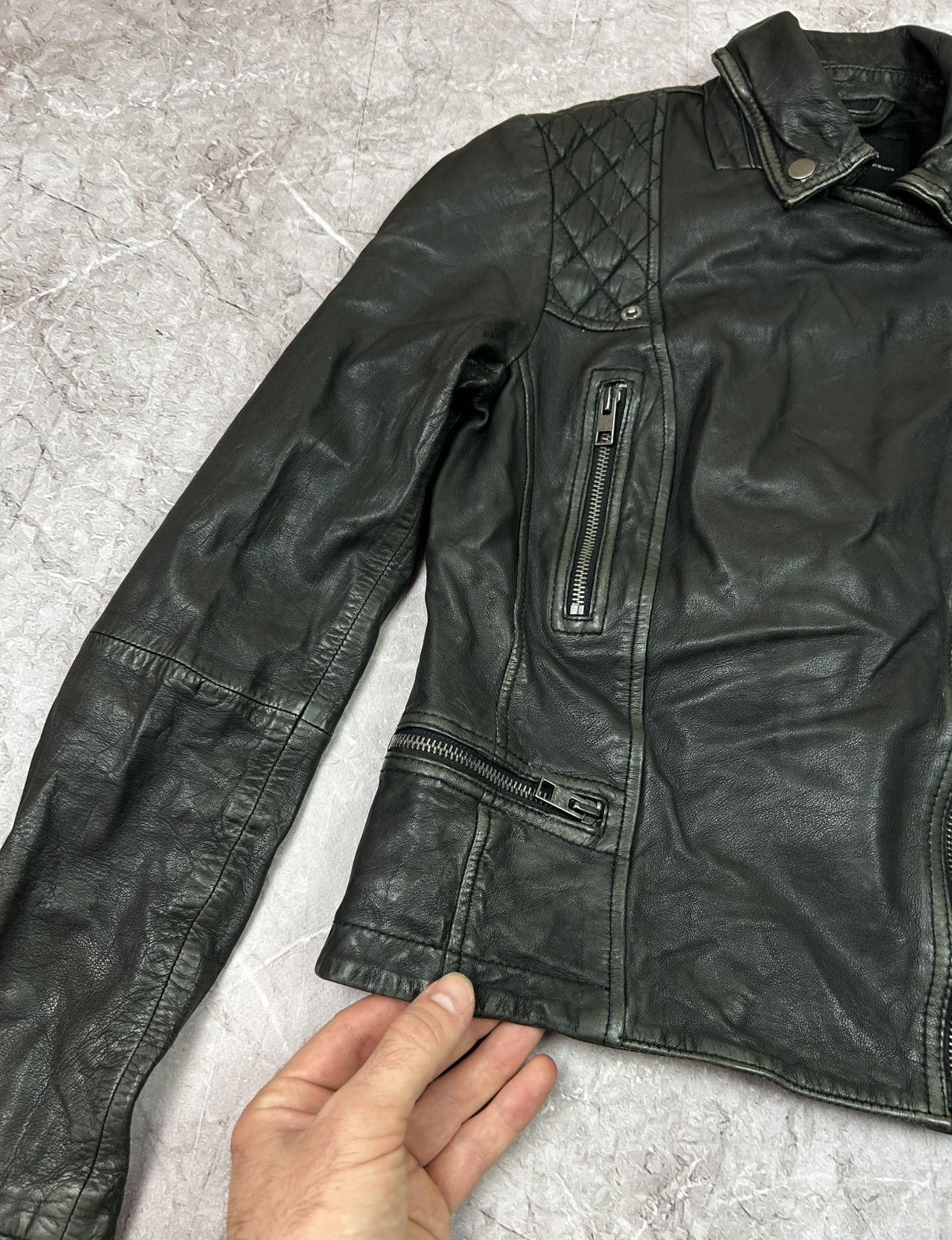 Allsaints Allsaints leather jacket streetwear Size S / US 4 / IT 40 - 4 Thumbnail