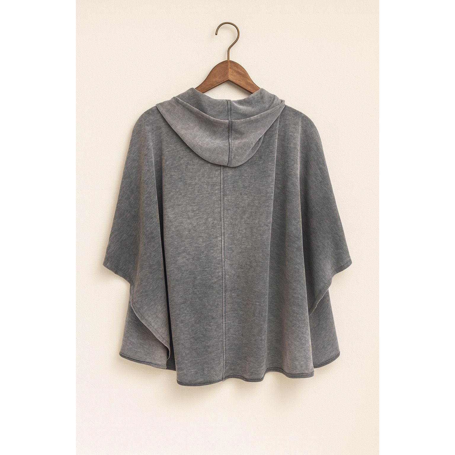 Neiman Marcus Neiman Marcus Gray Hooded Poncho Cardigan S Size S / US 4 / IT 40 - 2 Thumbnail