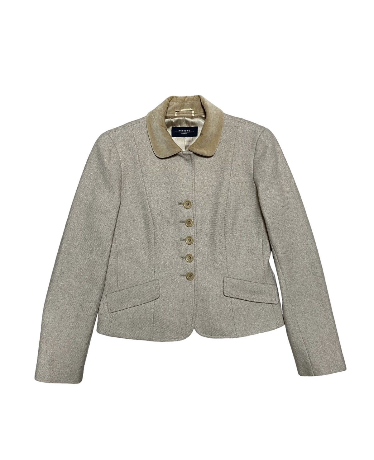 Max Mara × Vintage Blazer Max Mara vintage Size S / US 4 / IT 40 - 1 Thumbnail