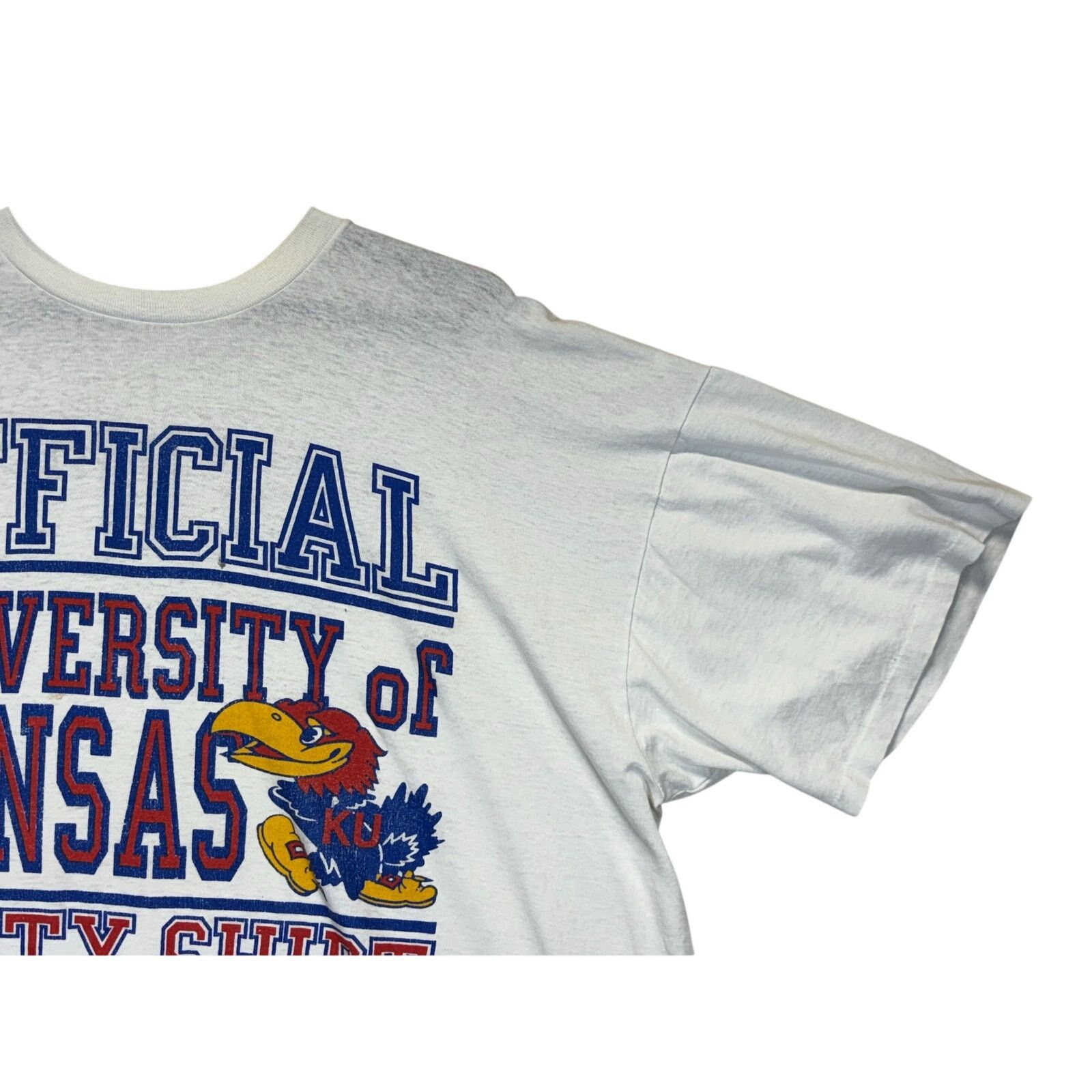 The Unbranded Brand Vintage University of Kansas Jayhawks Shirt USA Made Tee Size US XL / EU 56 / 4 - 9 Thumbnail