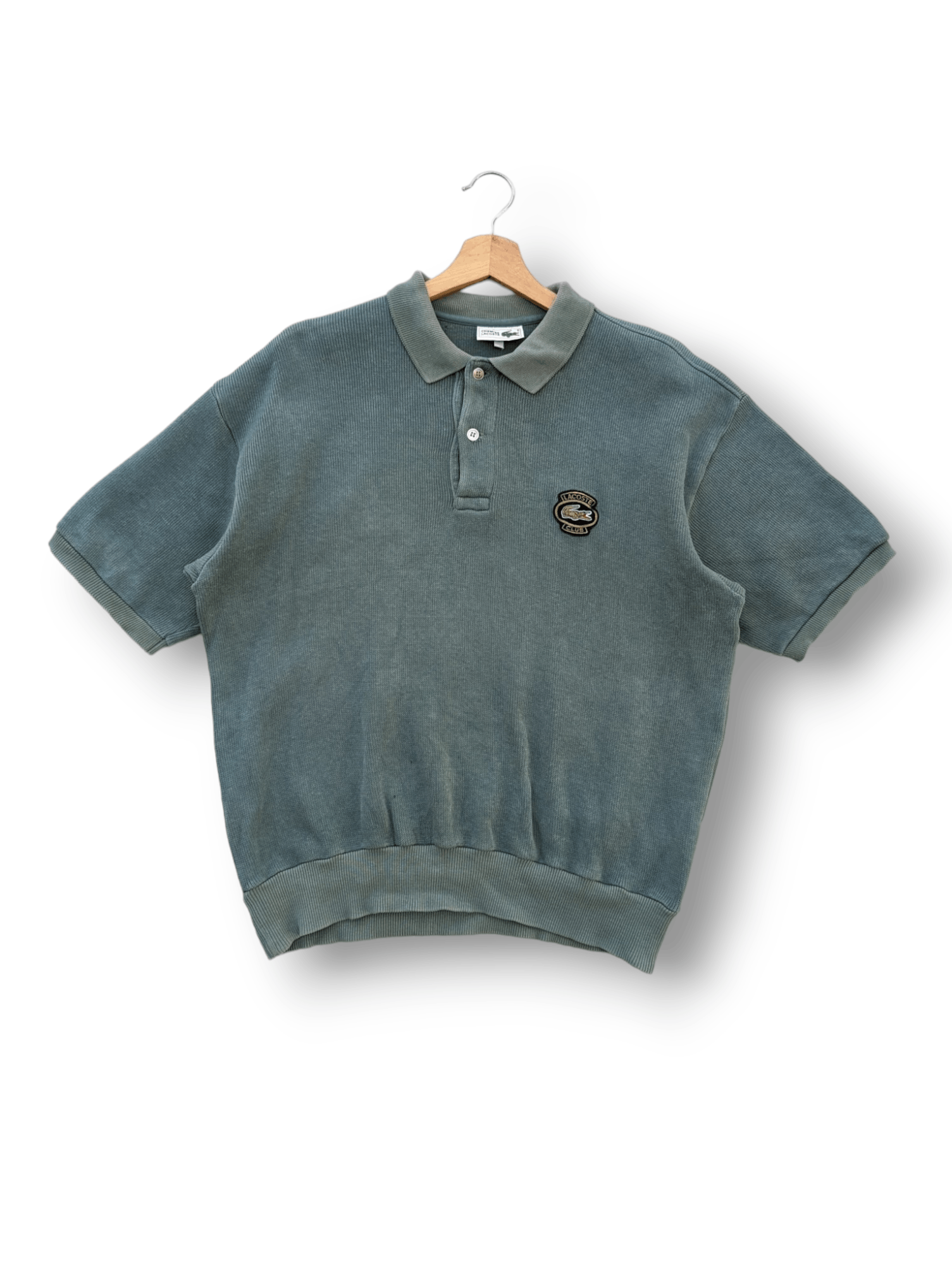 image of Lacoste Club Short Sleeve Sweatshirt in Green, Men's (Size Large)
