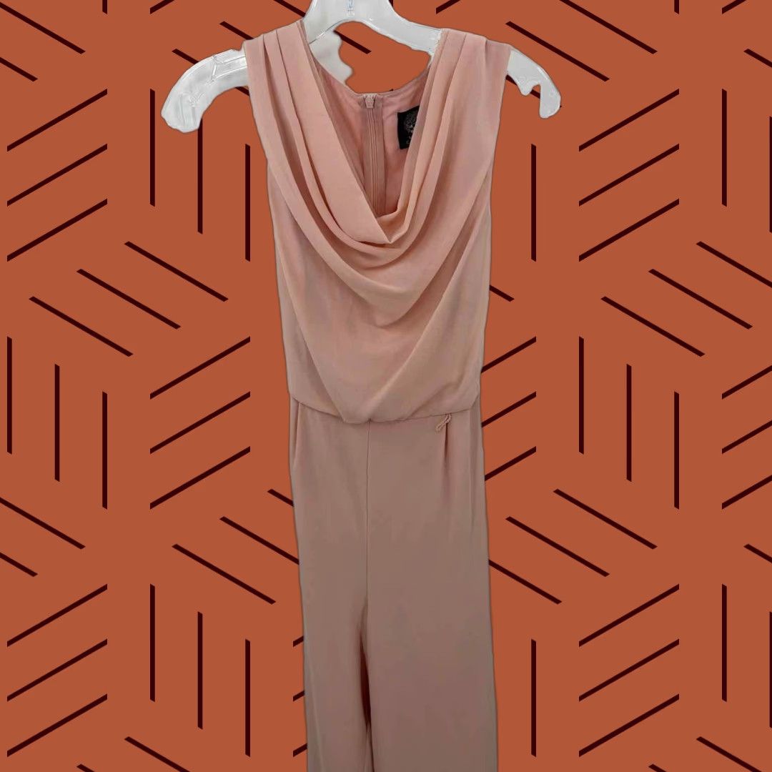 Vince Camuto Pink Sleeveless Jumpsuit - Size 2 - Pre-Owned (Regular) Womens