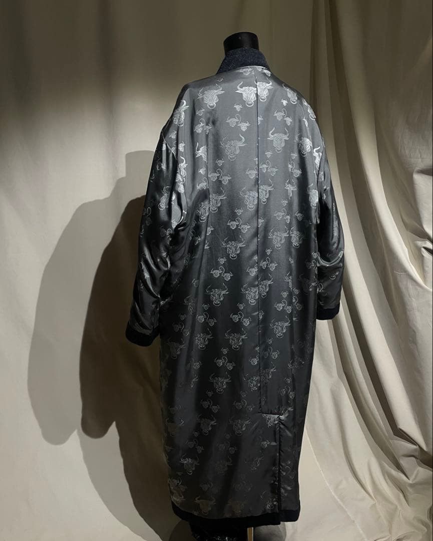 Jean Paul Gaultier F/W1994 JPG Homme - Maxi Coat with Bull Motif Lining Size US M / EU 48-50 / 2 - 1 Thumbnail