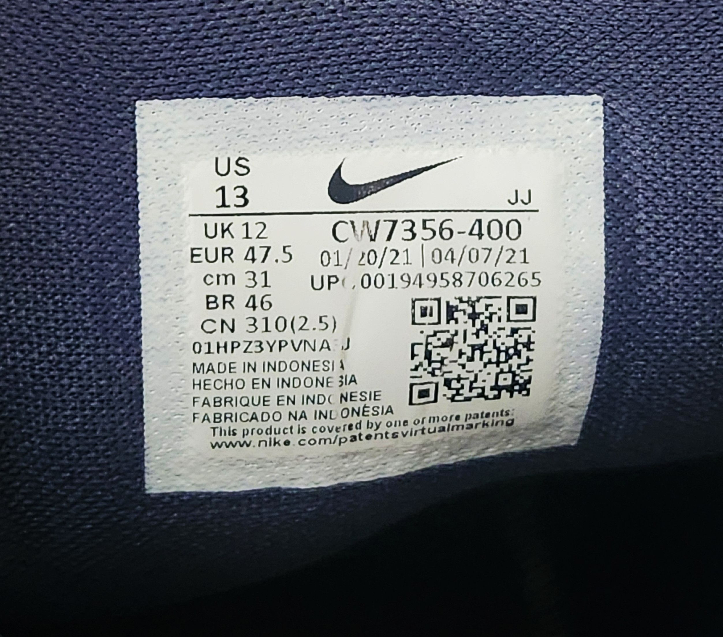 Nike Nike Air Zoom Pegasus 38 Men's Size 13 CW7356-400 Thunder Size US 13 / EU 46 - 11 Thumbnail