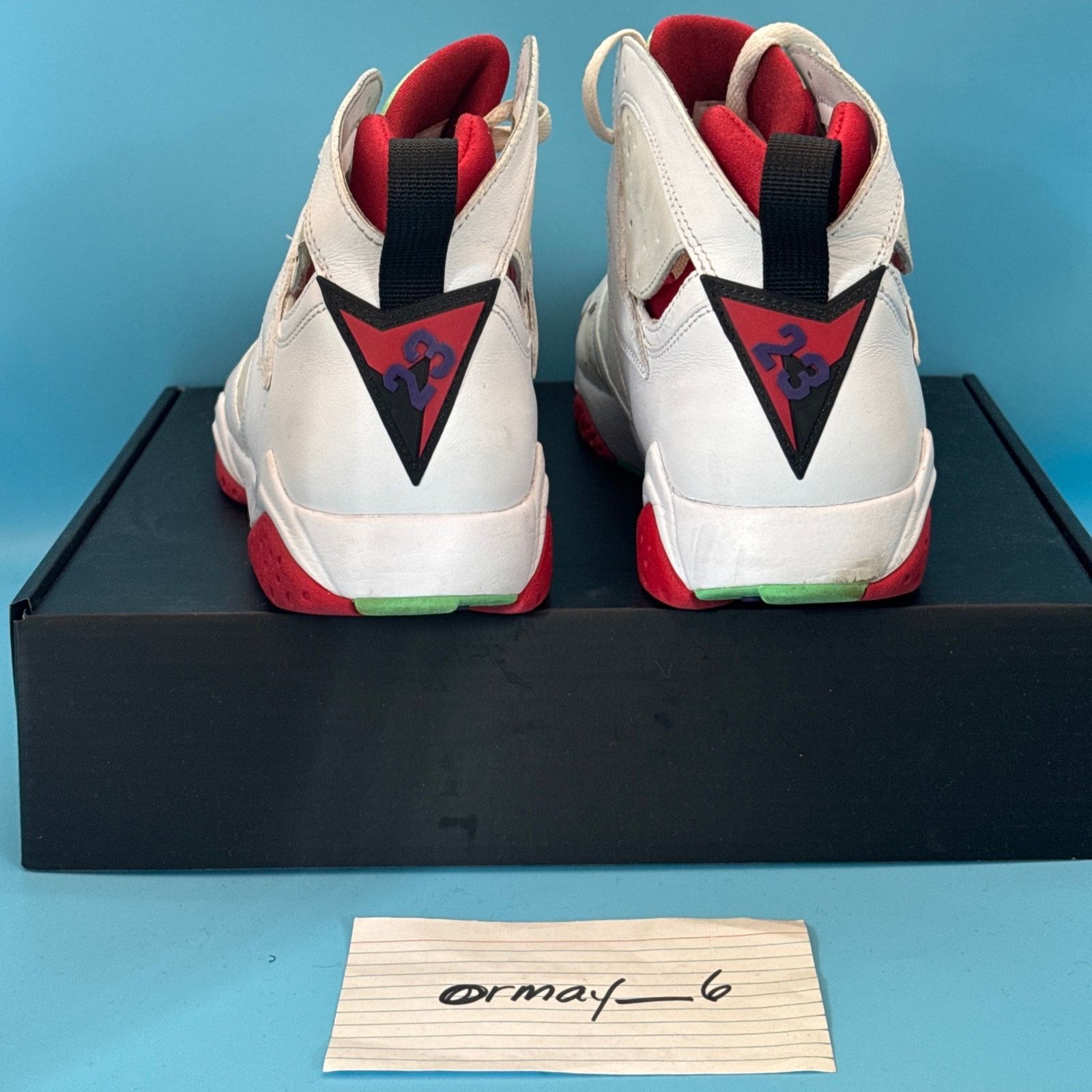 Jordan Brand Air Jordan 7 Retro 2015 Hare m9 w10.5 Size US 9 / EU 42 - 5 Thumbnail