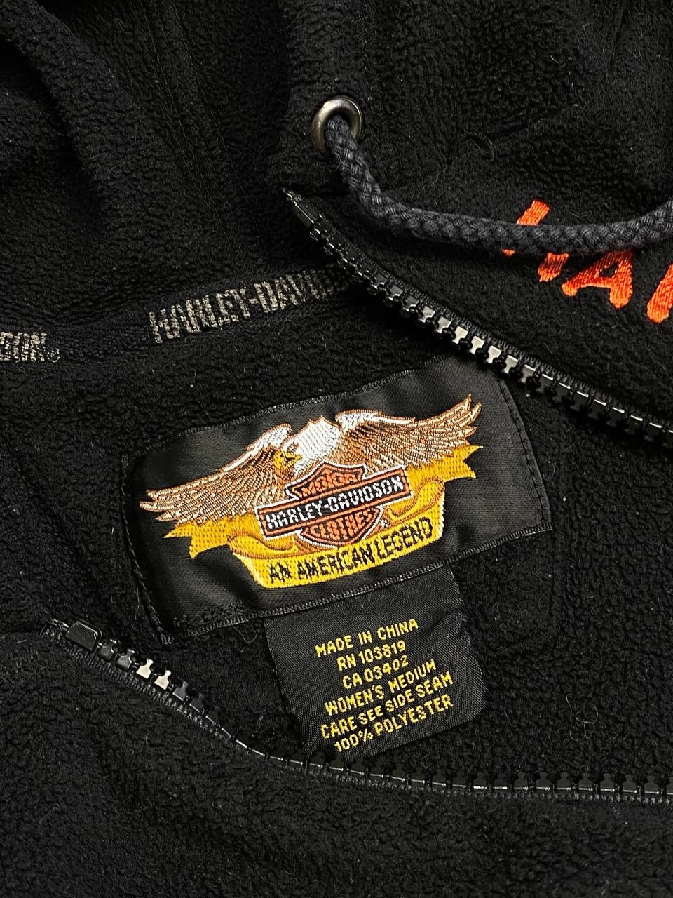 Harley Davidson Harley Davidson H-D Fleece Zip Vintage Hoodie Size M / US 6-8 / IT 42-44 - 16 Thumbnail