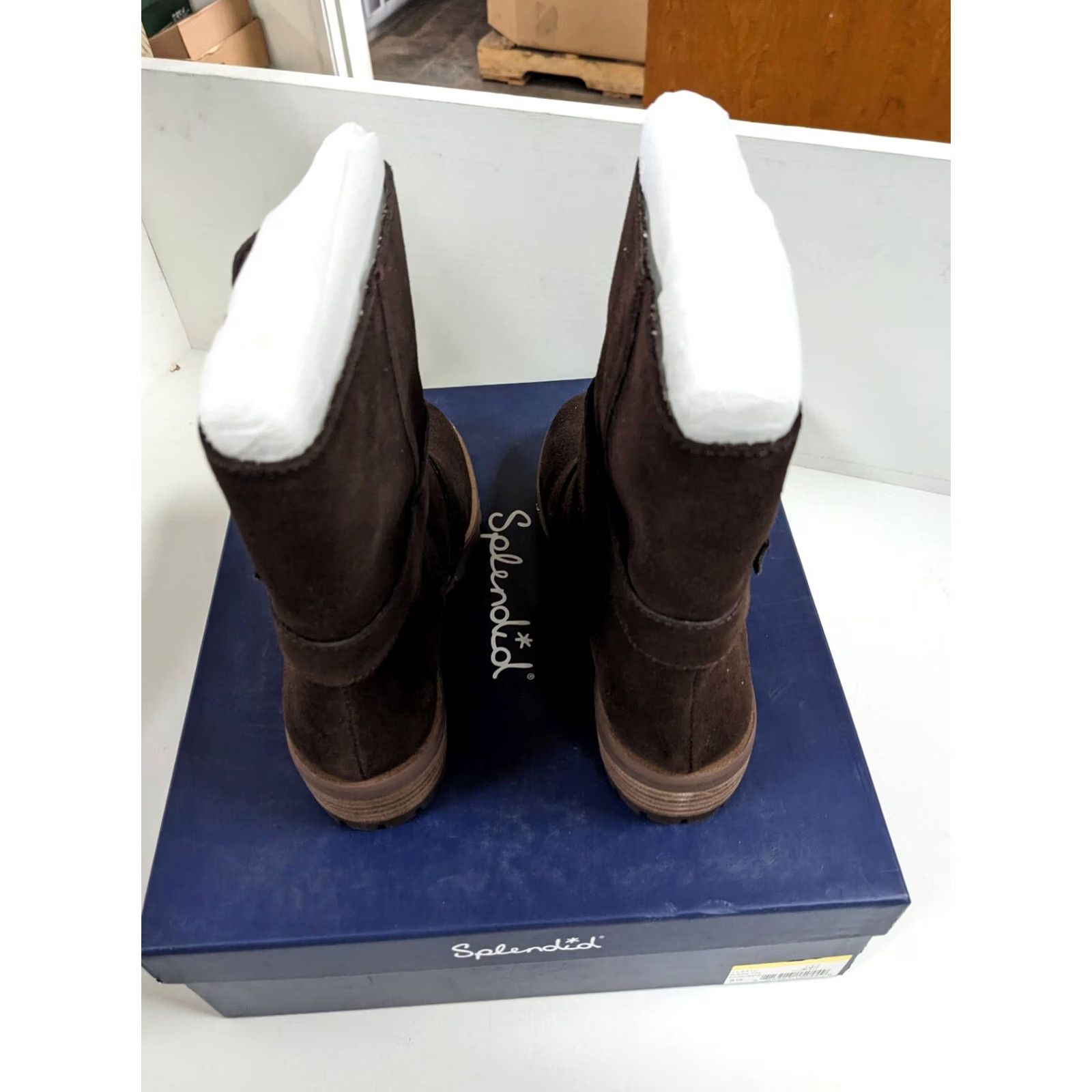 Splendid SPLENDID Womens Boot Platform Karlyn Toe Leather 1/2" Brown 5.5 Pull On Womens Shoes Size US 6 / IT 36 - 6 Thumbnail