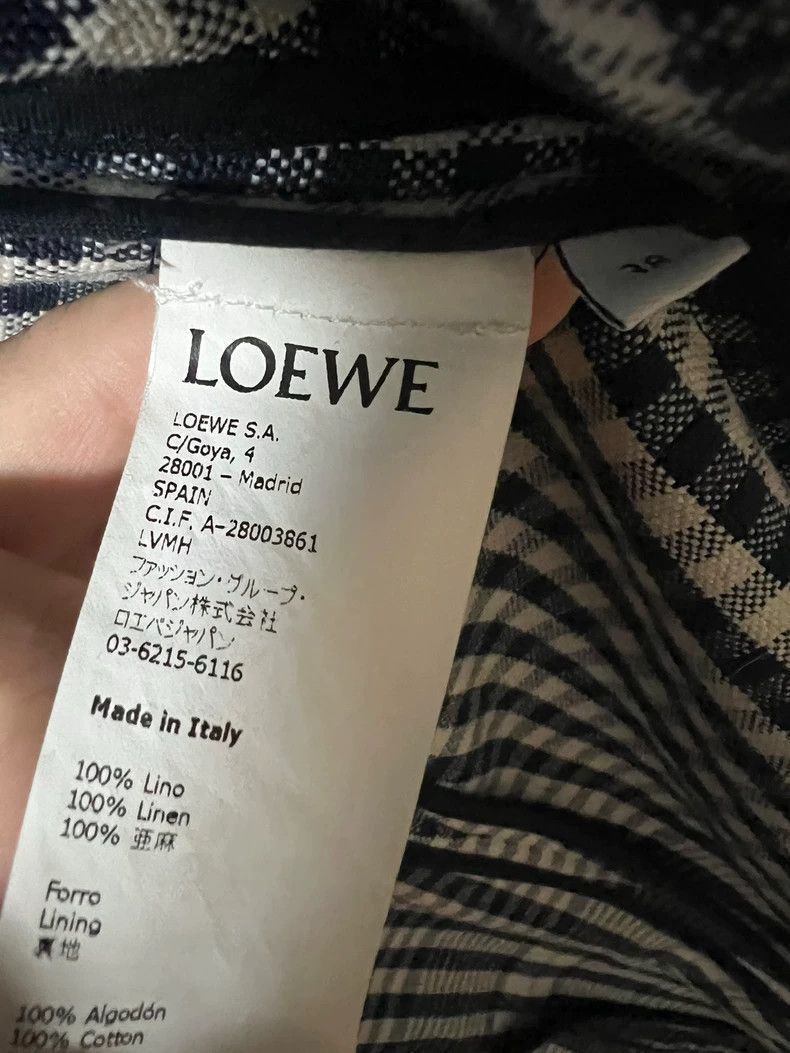 Loewe LOEWE Plaid linen coat Size XS / US 0-2 / IT 36-38 - 2 Thumbnail