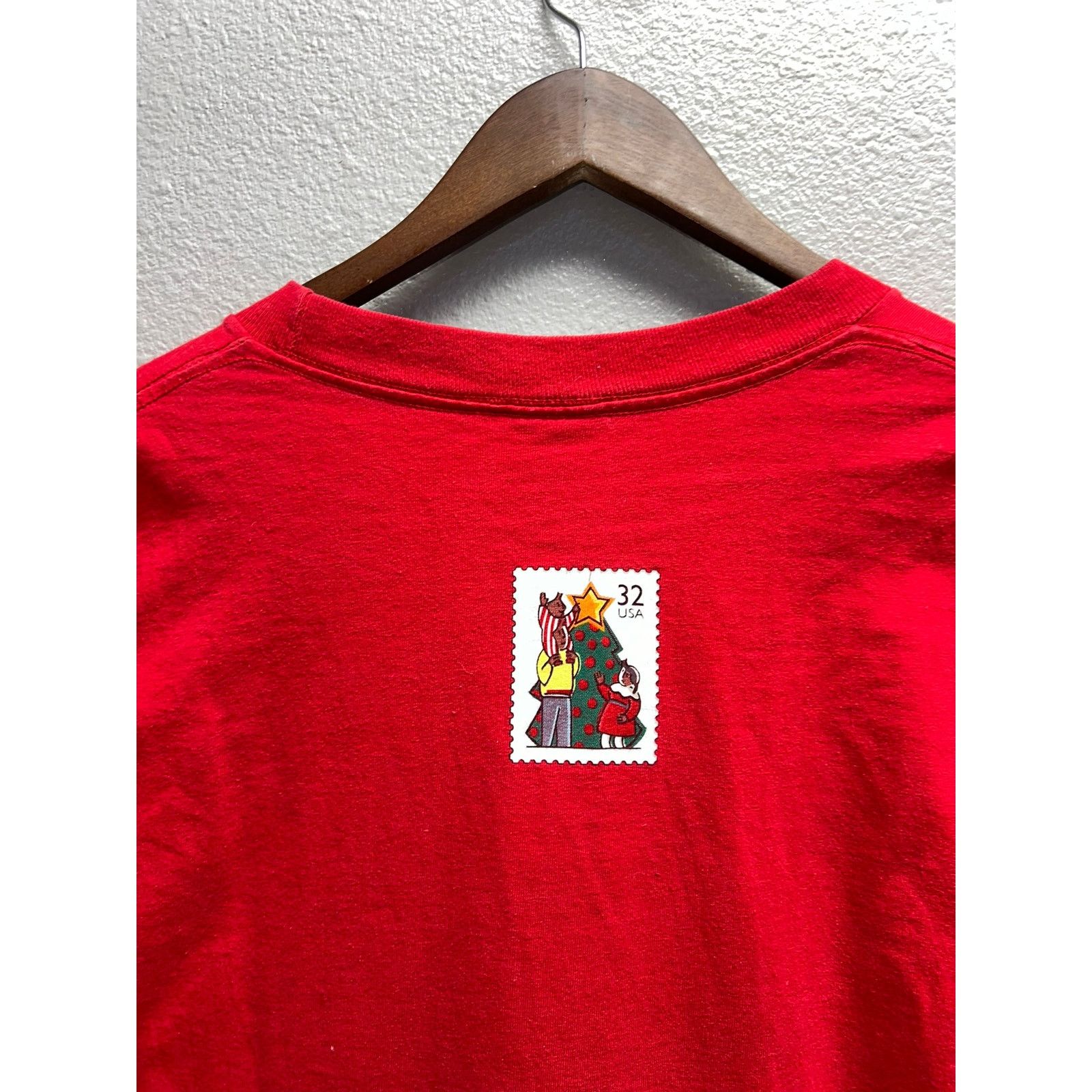 Vintage 1996 Vintage Christmas Tree Star Family Red Shirt 90s VTG XL Size US XL / EU 56 / 4 - 9 Thumbnail