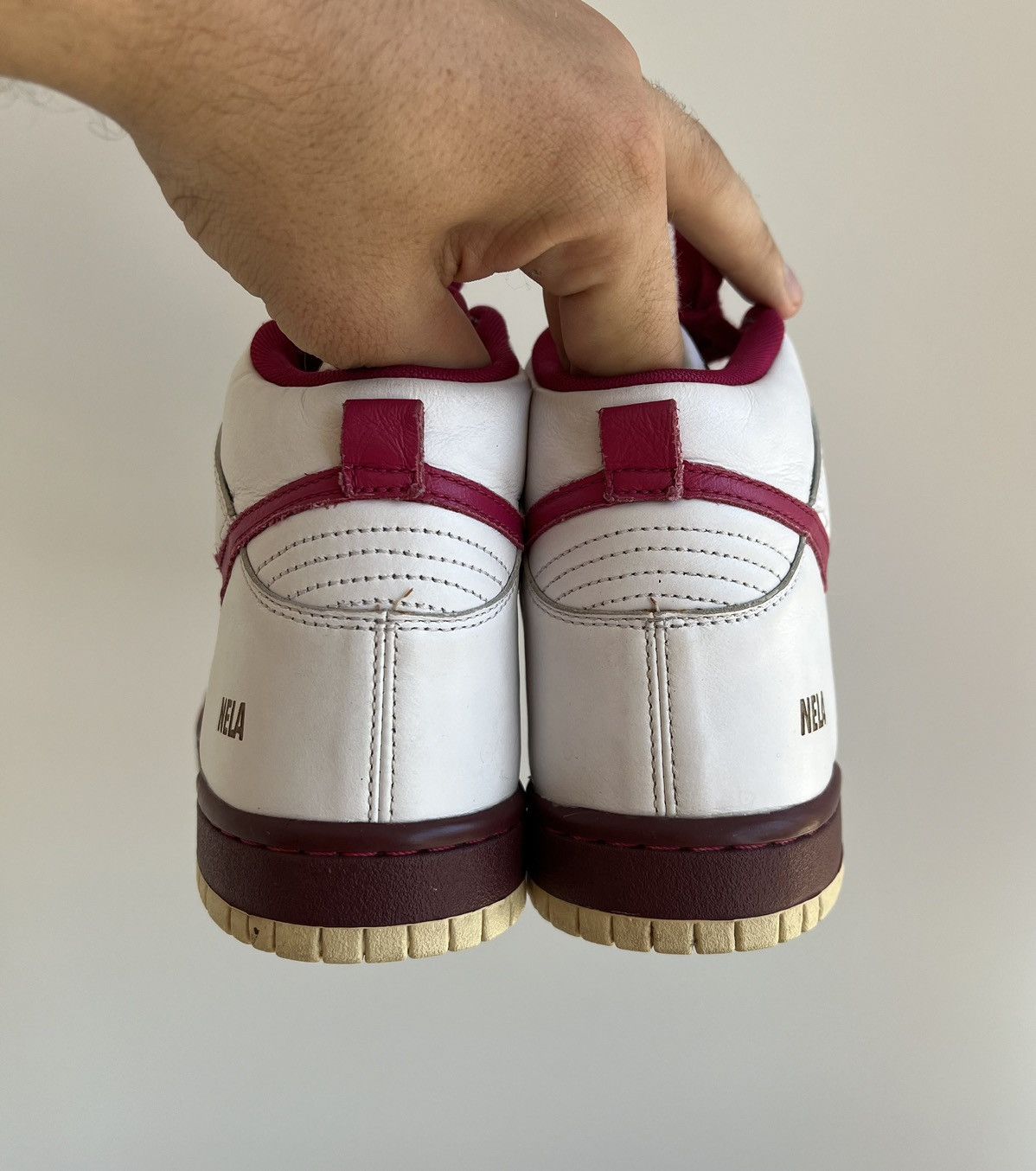 Nike × Vintage Nike ID NELA SB Dunk High Sneakers Size US 7 / EU 40 - 7 Thumbnail