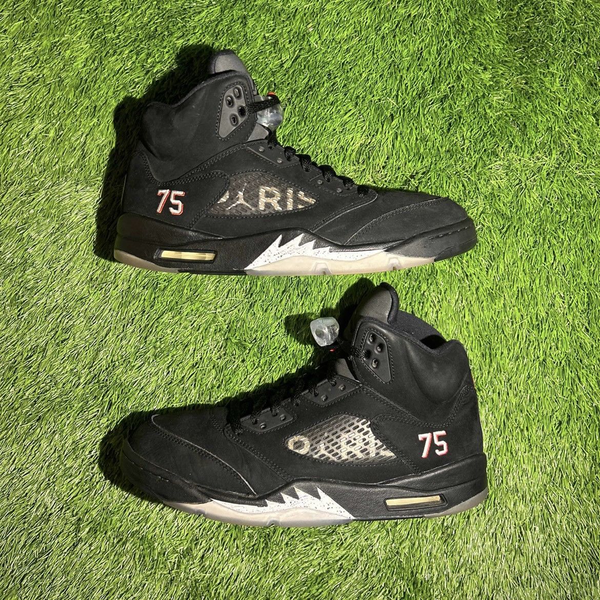 Pre-owned Jordan Nike Jordan 5 Psg Black Size 10.5 Shoes