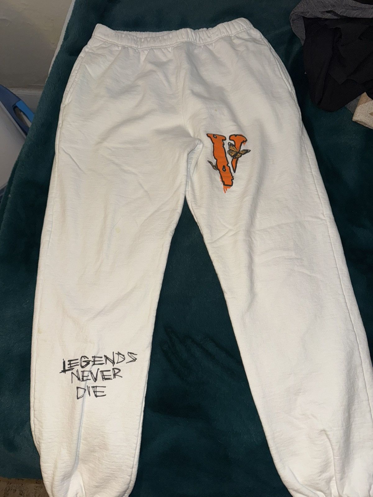 Off-White × Vlone Zip Sweat Pants オフホワイト Juice Wrld x Vlone Sweatpants White Men's - SS20 - US