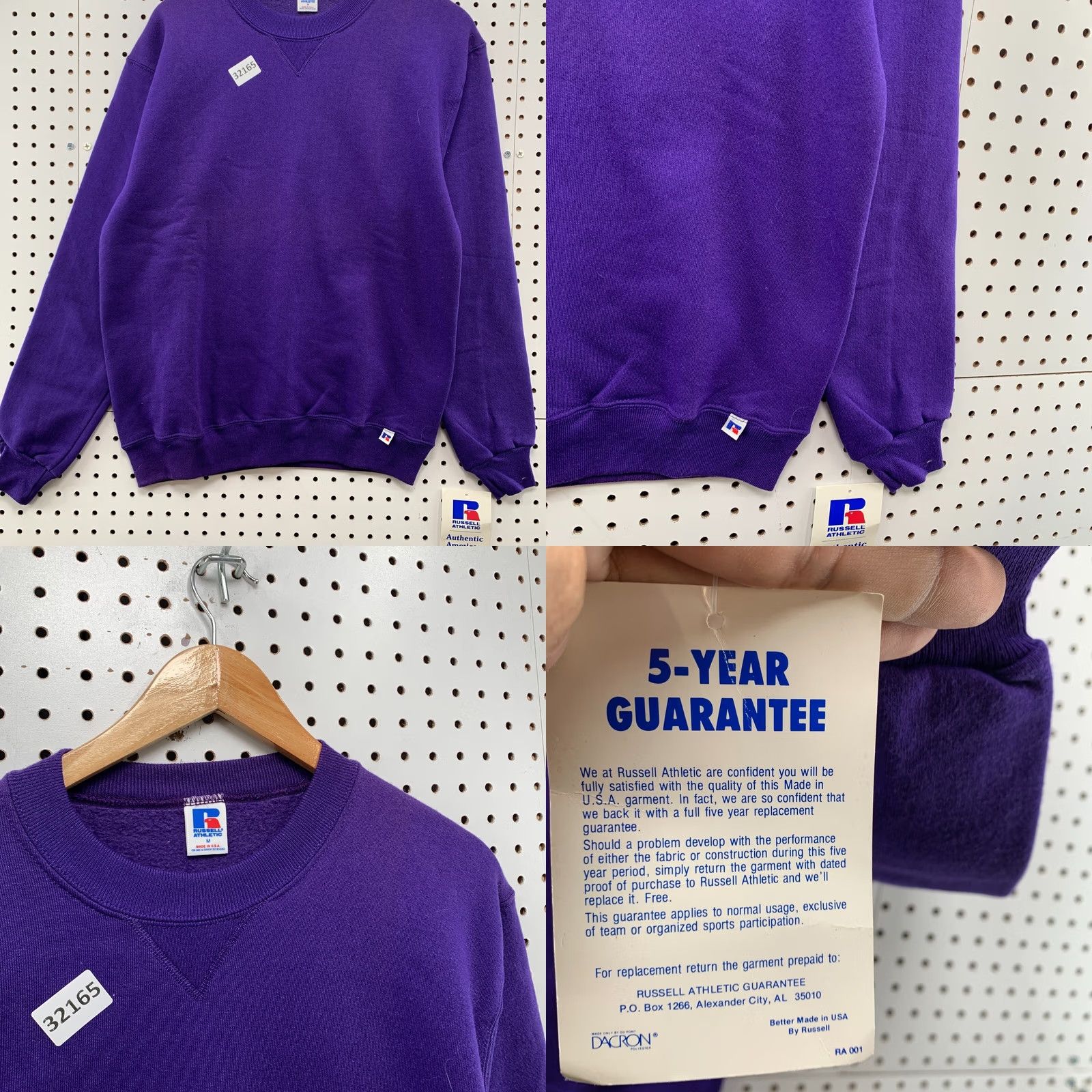 Russell Athletic VINTAGE Russell Athletic Sweatshirt Mens M Purple USA Crewneck 80s Size US M / EU 48-50 / 2 - 8 Thumbnail
