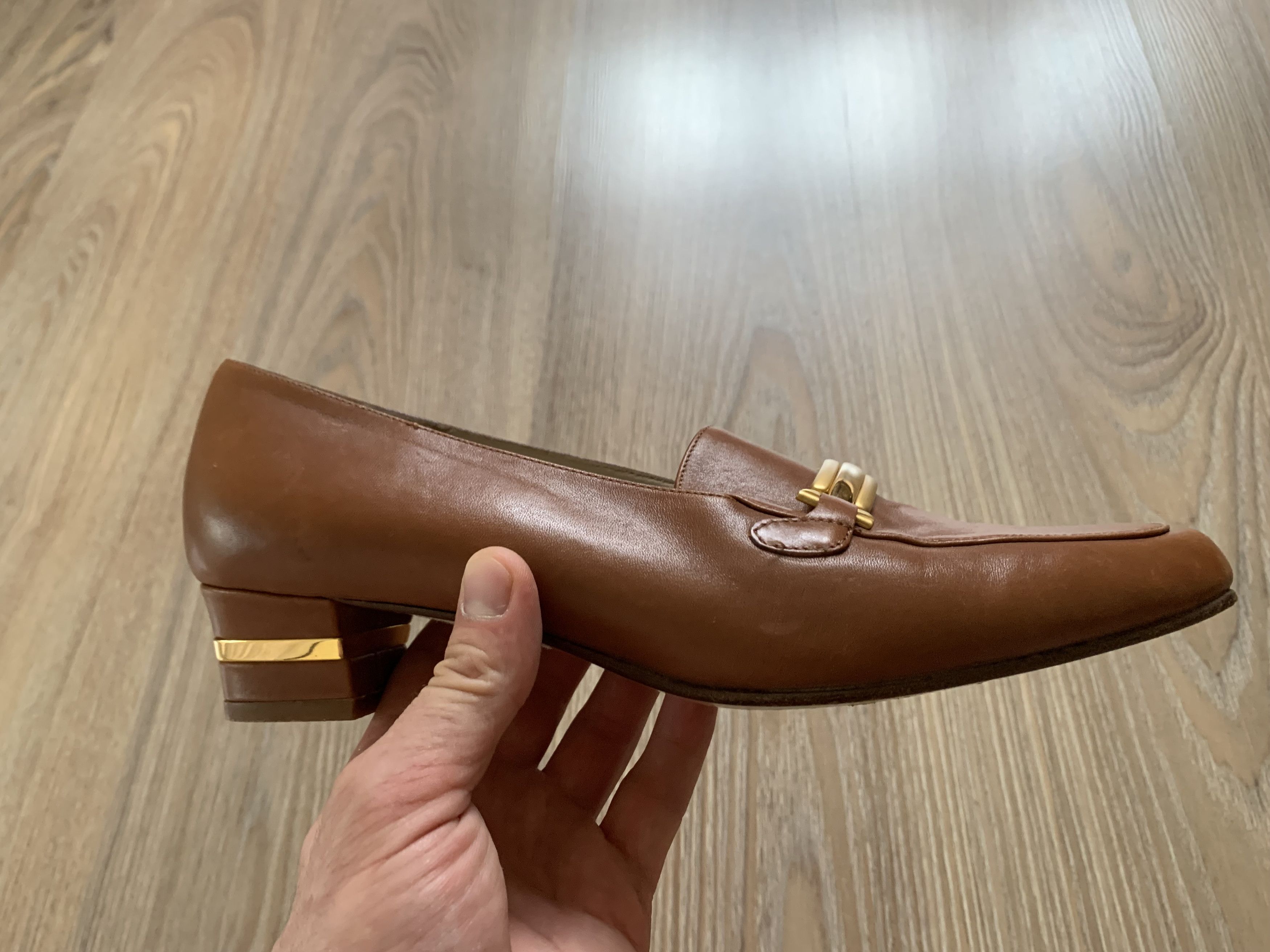 Bally × Vintage Vintage Bally Brown Block Heel Pumps Size US 9 / IT 39 - 3 Thumbnail