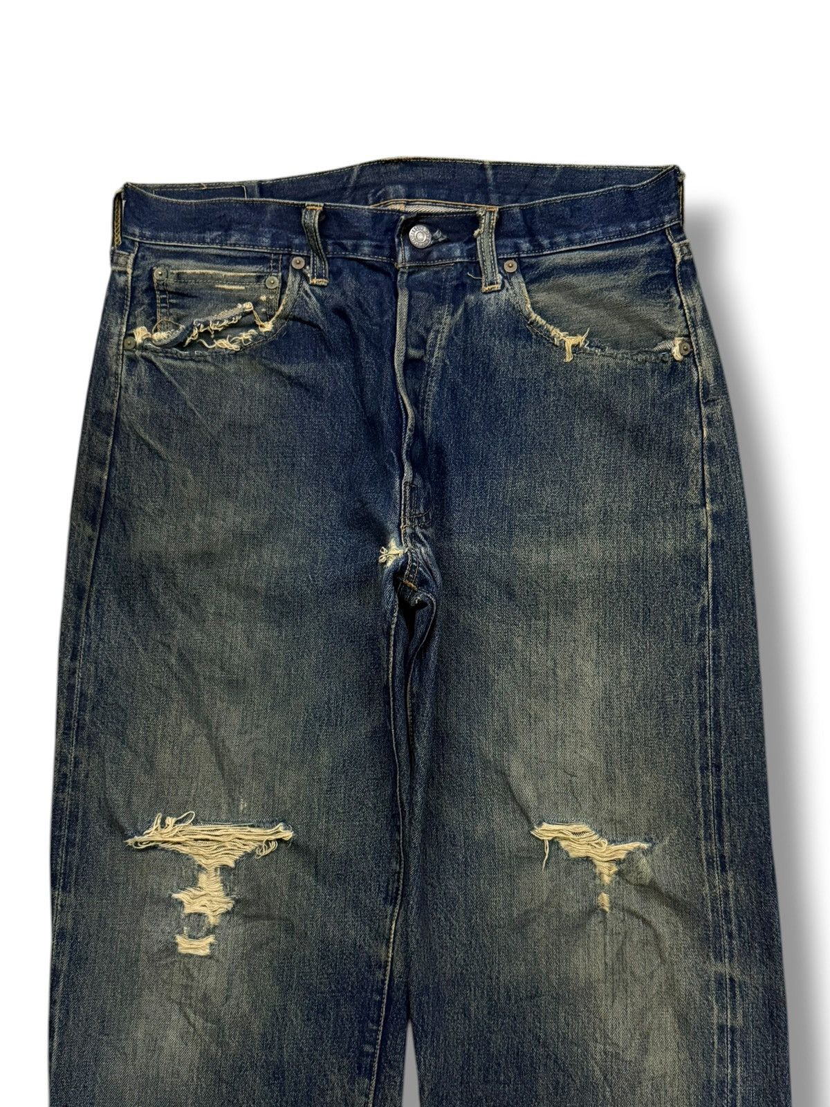 Levi's Vintage Clothing Vintage 00s Levi’s 501 Selvedge Big E USA Made 555 | W32 Size US 32 / EU 48 - 4 Thumbnail
