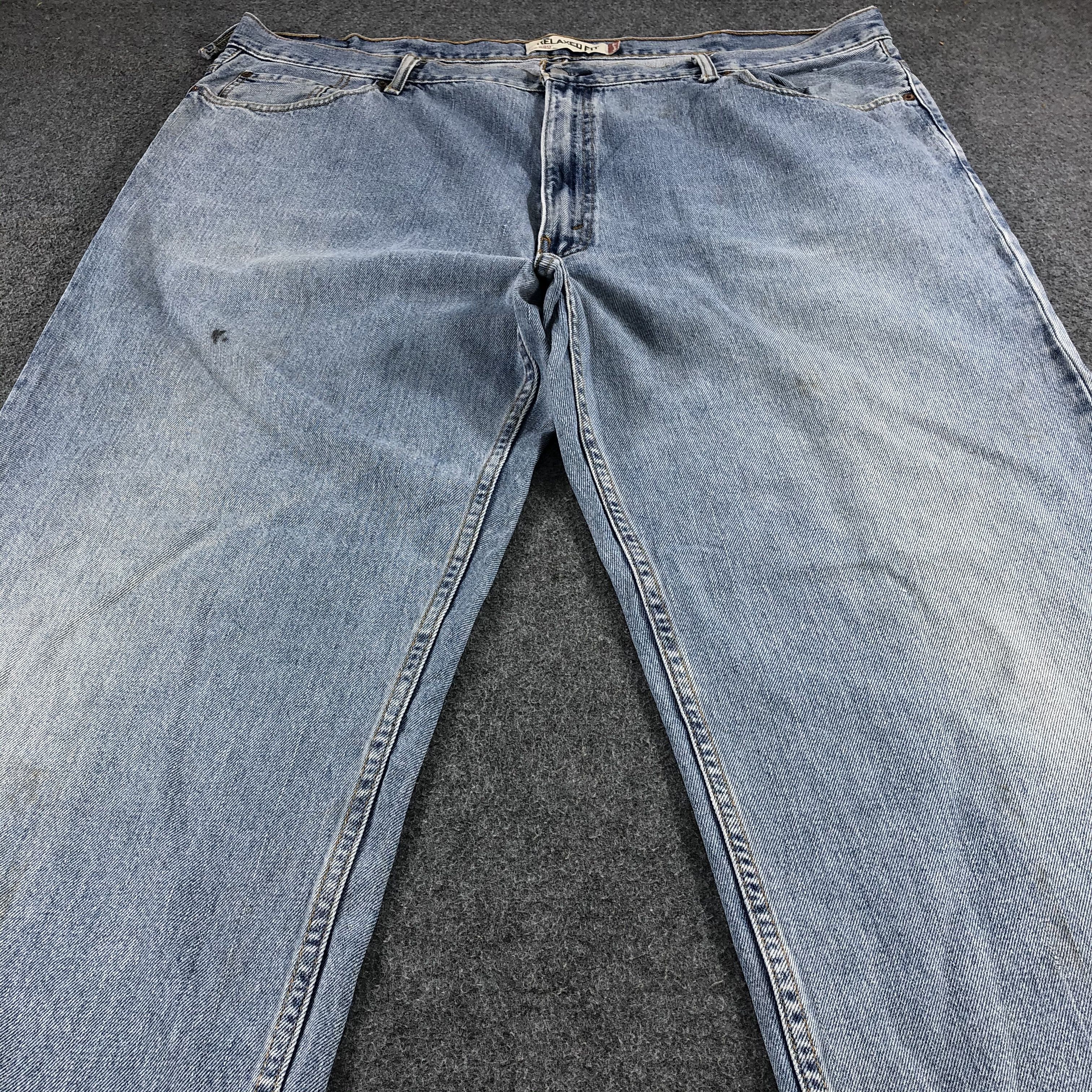 Levi's Vintage 90s Light Wash Levis 550 Jeans-J1223 Size US 44 / EU 60 - 3 Thumbnail