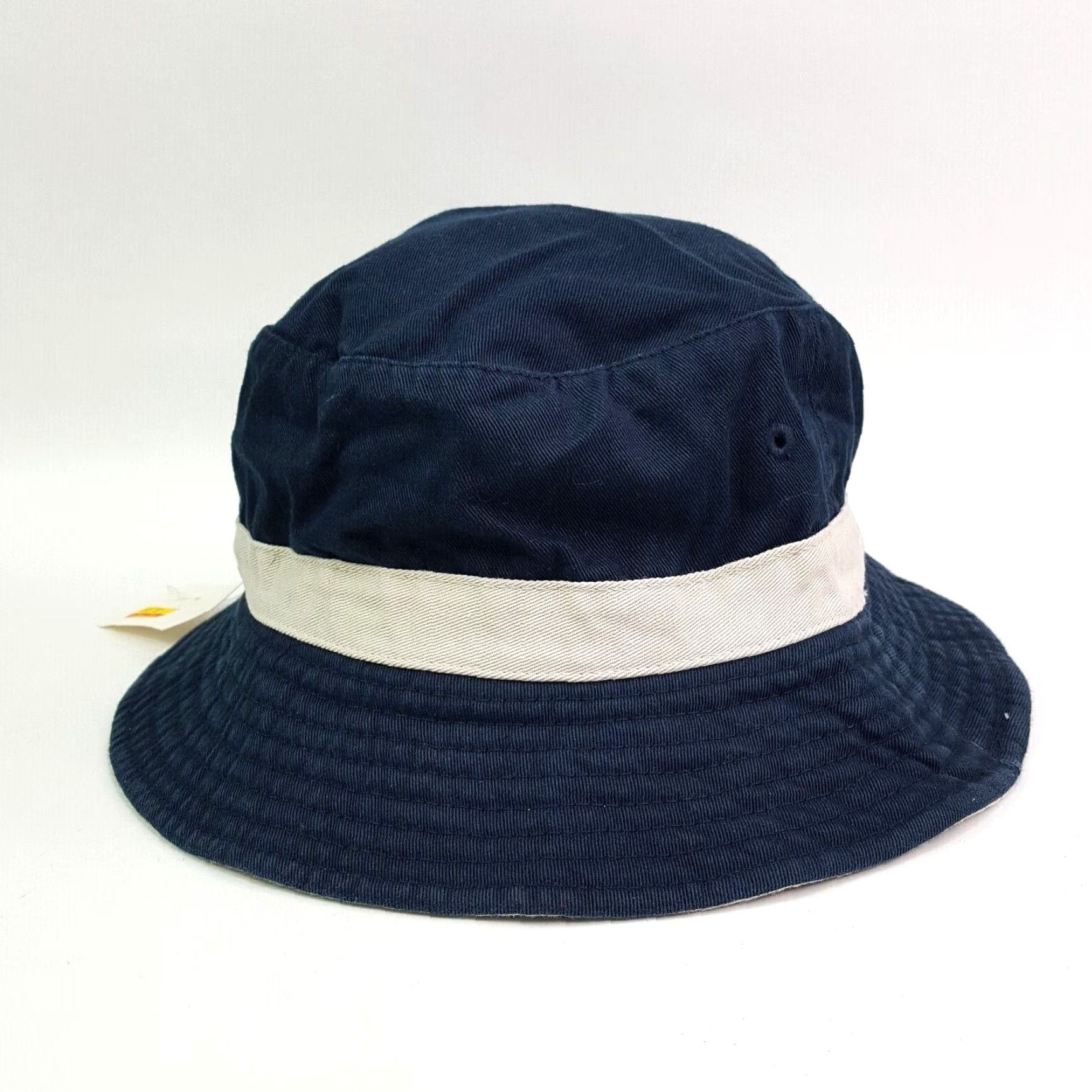 Vintage VINTAGE Town Talk Blue Twill Bucket Hat One Size Men Casual Outdoor Golf Sports 90s Militaria Hat Size ONE SIZE - 5 Thumbnail