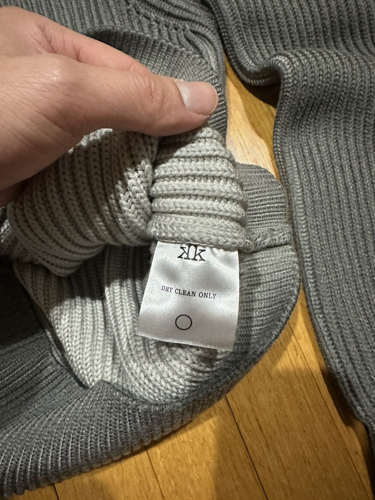 K-Two Studios K-TWO STUDIOS Fisherman Knit Hoodie "charcoal” Size US S / EU 44-46 / 1 - 6 Thumbnail