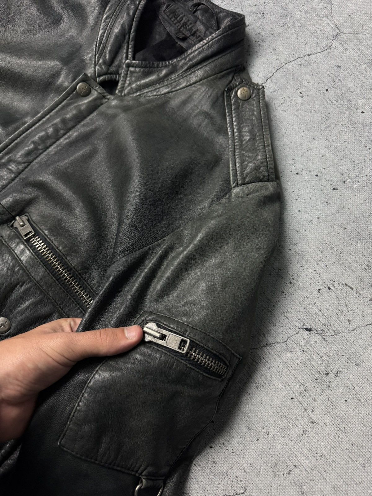 Allsaints Vintage Allsaints Genuine Leather Biker Y2K Jacket M Size US M / EU 48-50 / 2 - 8 Thumbnail
