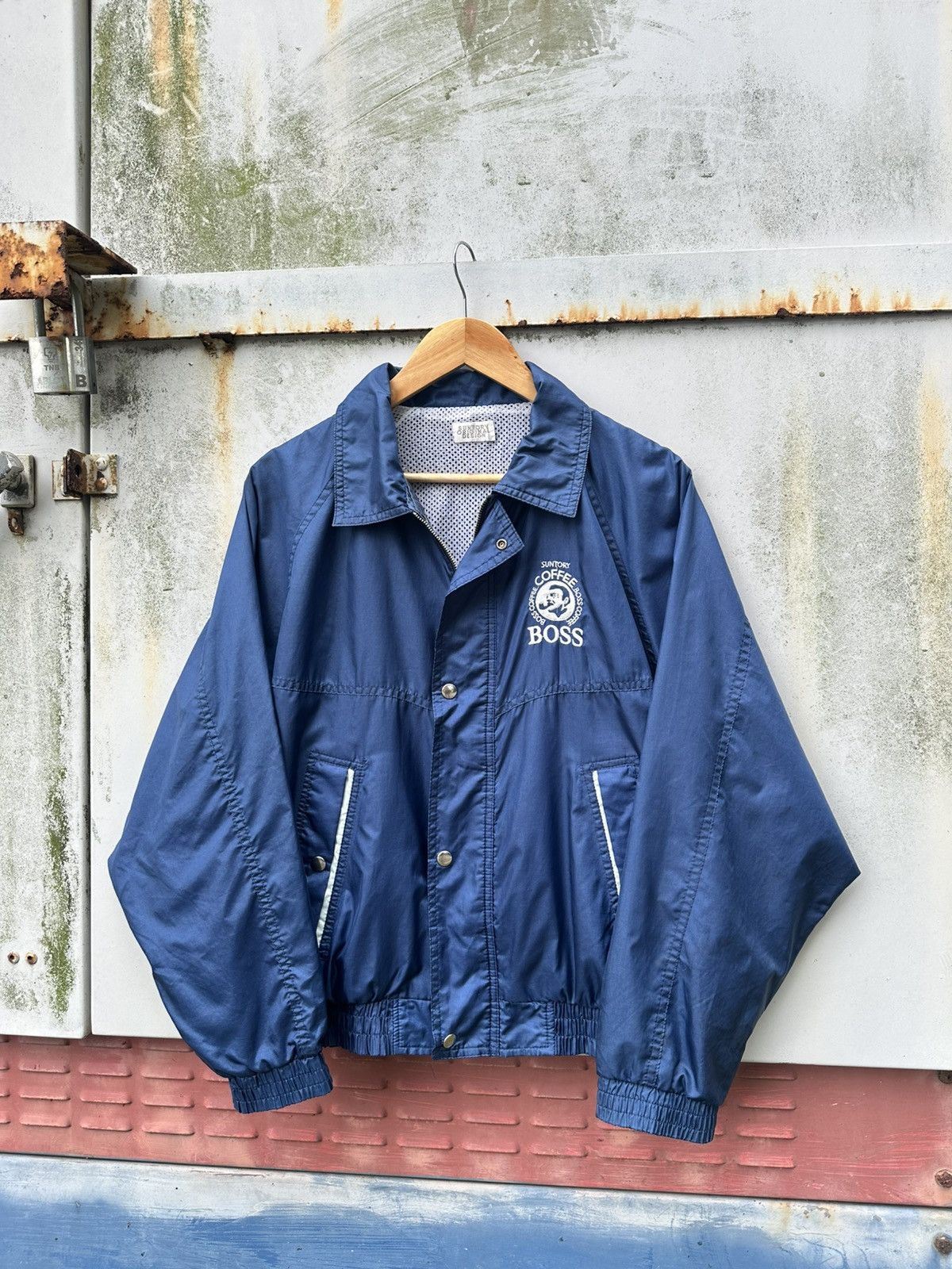 Vintage 👹Vintage Suntory Boss Coffee Light Bomber Jacket Size US M / EU 48-50 / 2 - 1 Thumbnail