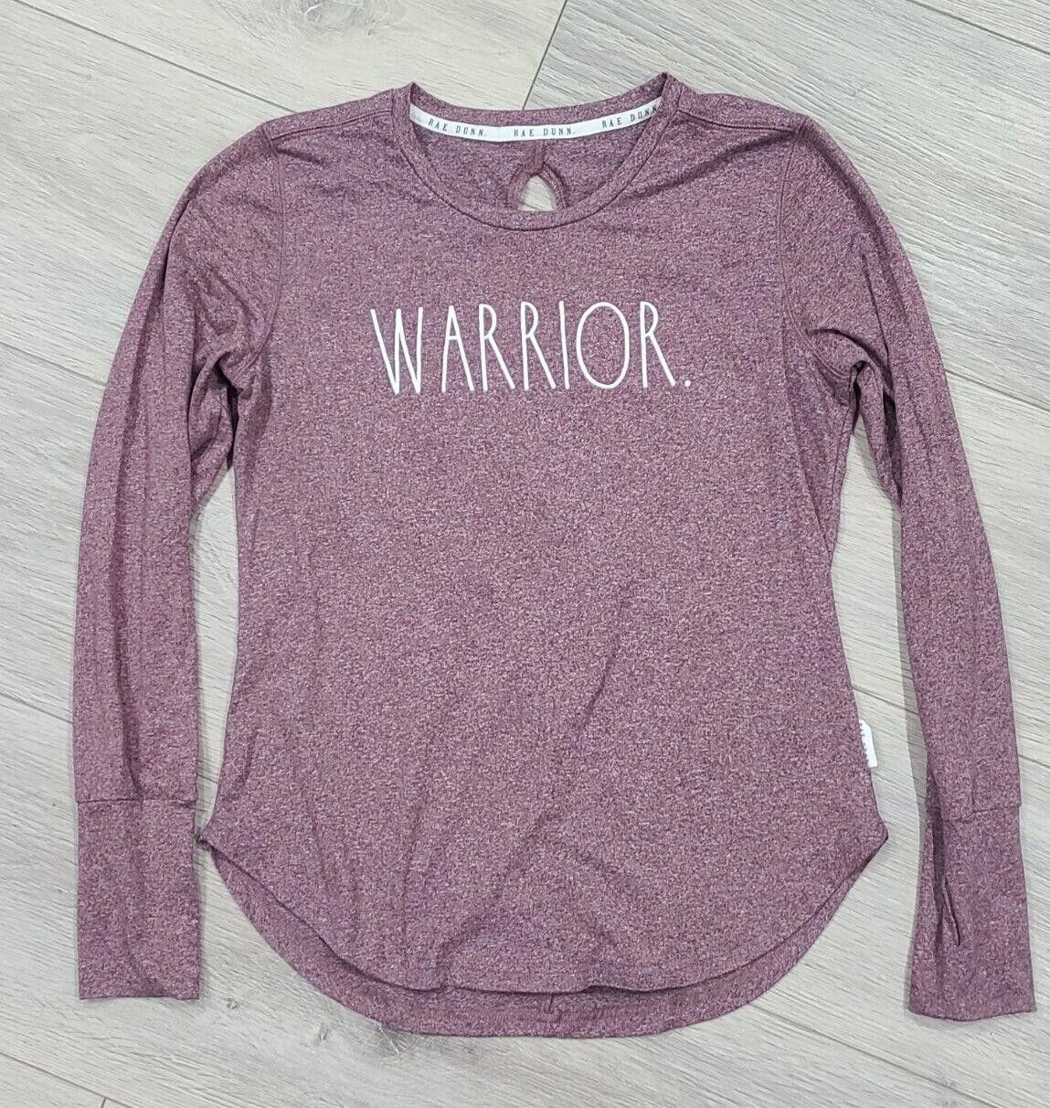 Designer Rae Dunn Top Long Sleeve Shirt Small Medium WARRIOR Size S / US 4 / IT 40 - 1 Thumbnail