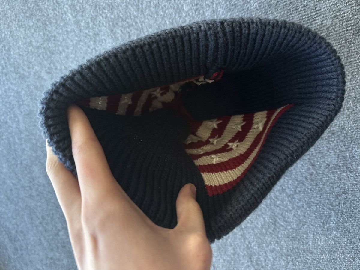 Other 🚨 VNTG USA FLAG LOGO KNITTED HAT BEANIE UNITED STATES Size ONE SIZE - 9 Thumbnail