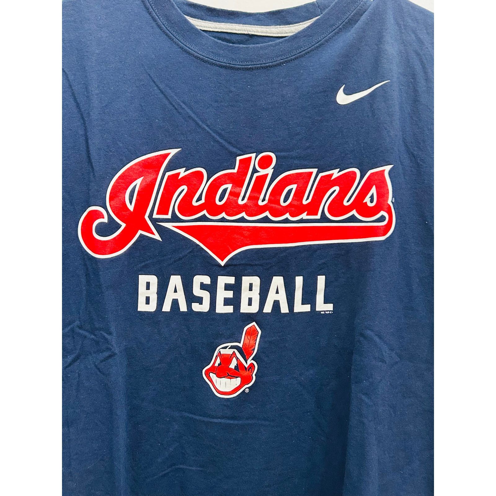 Nike Nike Cleveland Indians Graphic T-Shirt Navy Blue Medium Mens Size US M / EU 48-50 / 2 - 3 Thumbnail