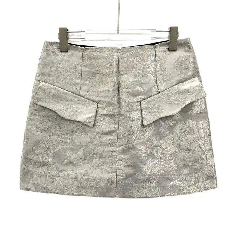 Louis Vuitton Louis Vuitton Silver Women's Skirt . Size 24" / US 00 / IT 34 - 1 Thumbnail