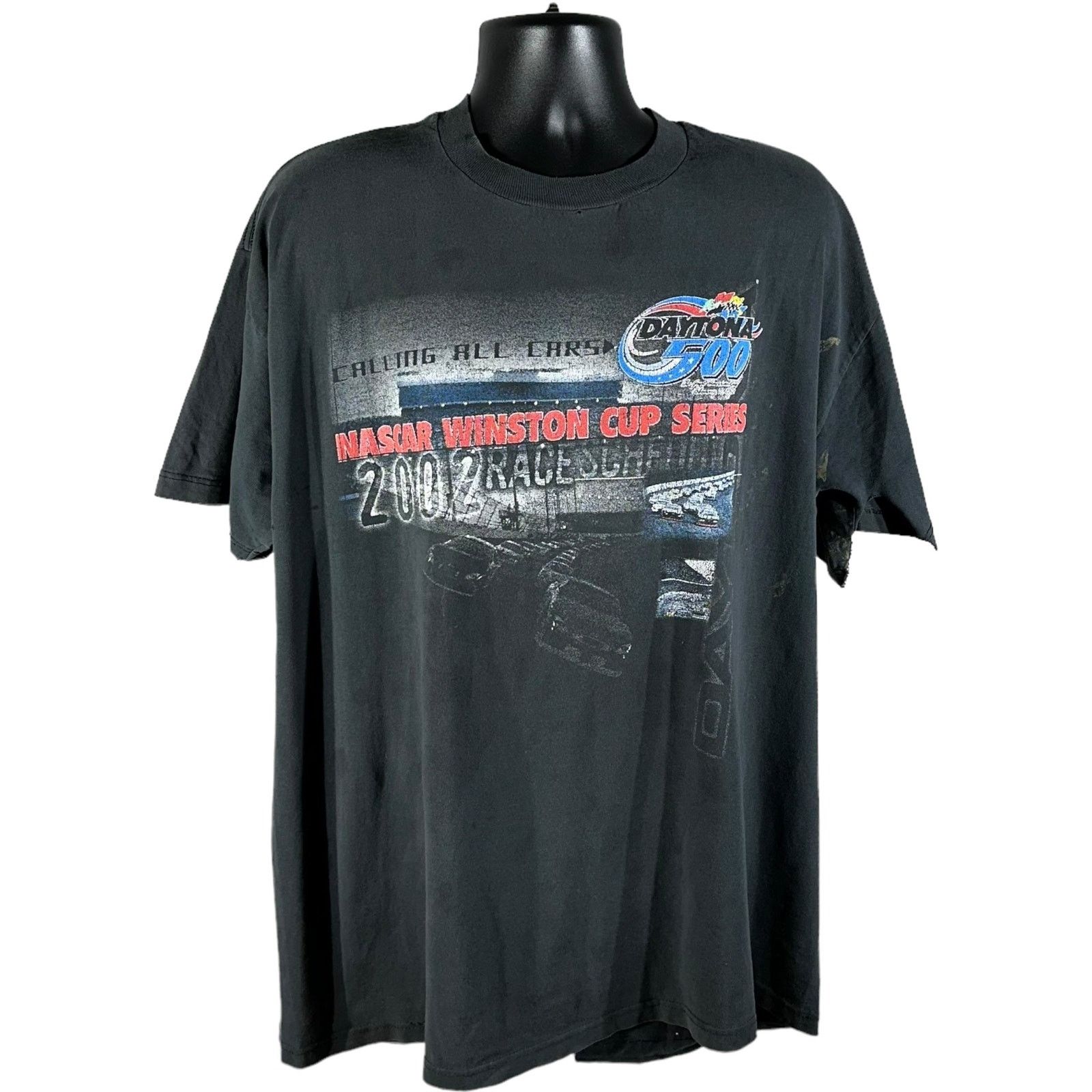 Vintage Vintage Nascar Daytona 500 Winston Cup Tee Size US XL / EU 56 / 4 - 1 Thumbnail