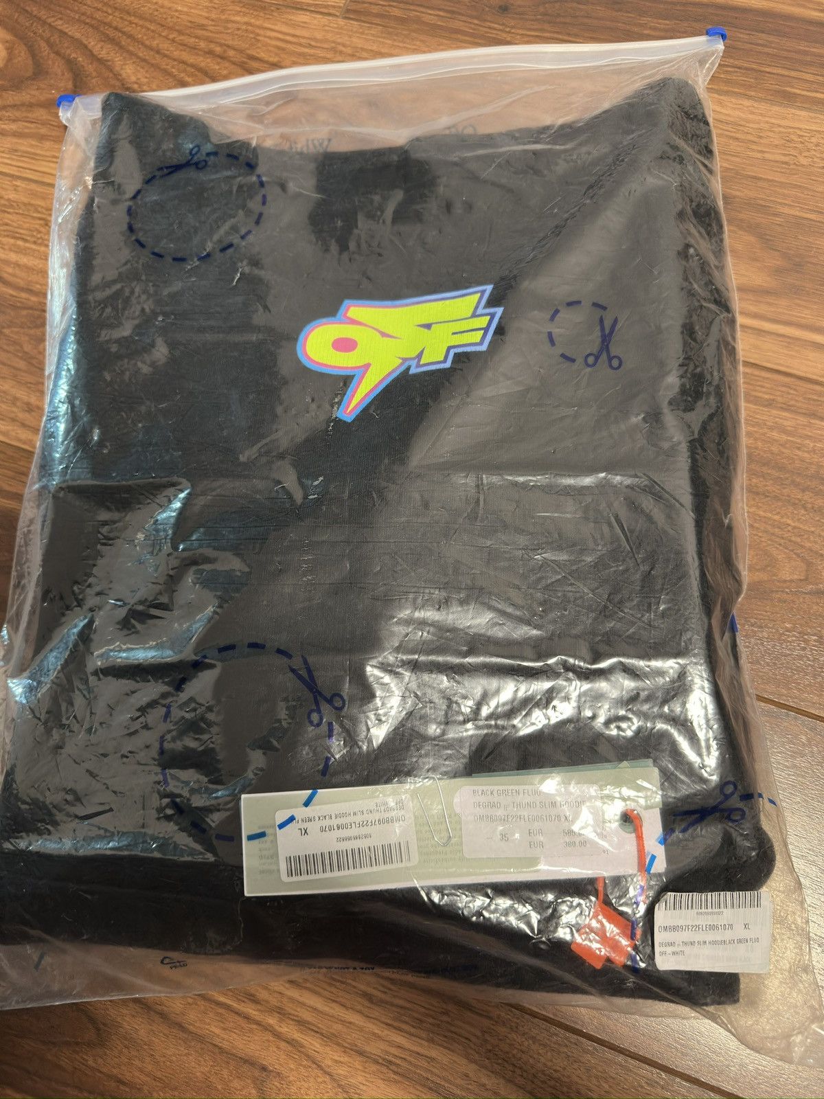 Off-White Black Off-White hoodie green fluo Size US XL / EU 56 / 4 - 13 Thumbnail