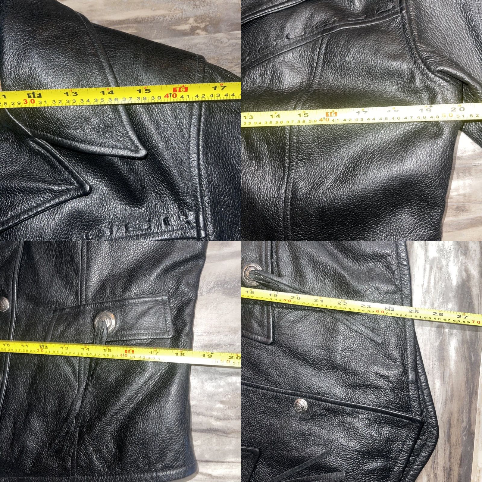 Harley Davidson Harley-Davidson Women Jacket Motorcycle Leather Black M Teal Lining Fringe Snaps Logo Duck Tail Hem Casual Travel Size M / US 6-8 / IT 42-44 - 10 Thumbnail