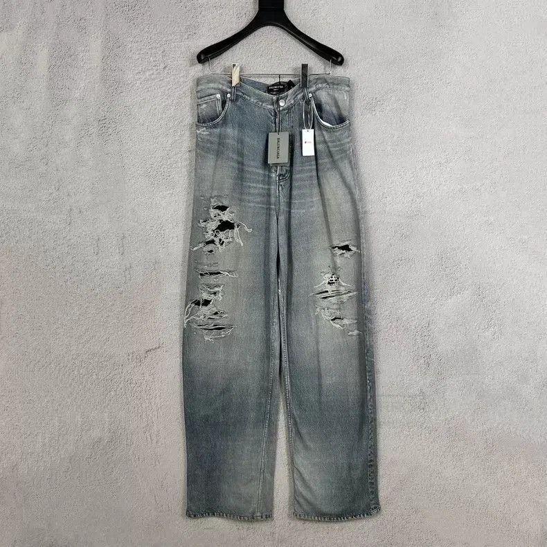 Balenciaga Balenciaga 3D Printing Ruins Digital Printing Cotton Pants Size US 26 / EU 42 - 1 Thumbnail