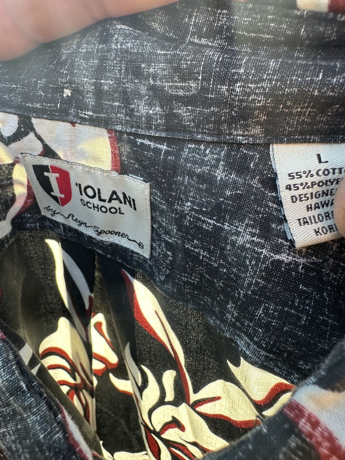 Reyn Spooner Reyn Spooner Iolani School Hawaiian Black/White Men's L Size US L / EU 52-54 / 3 - 5 Thumbnail